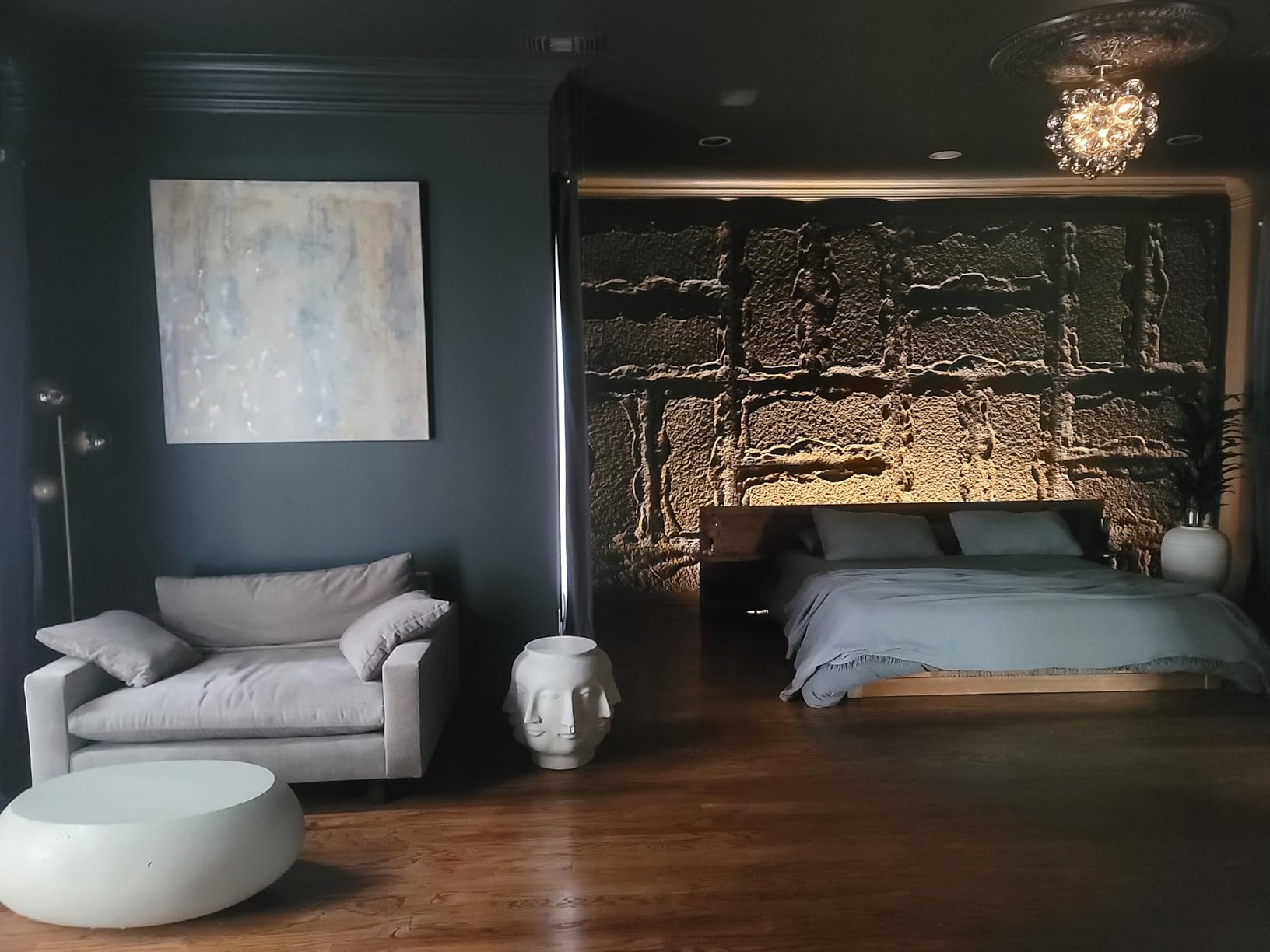 Stone 3D Wall Panels,4-Pack PU Wall Panels, 23.6