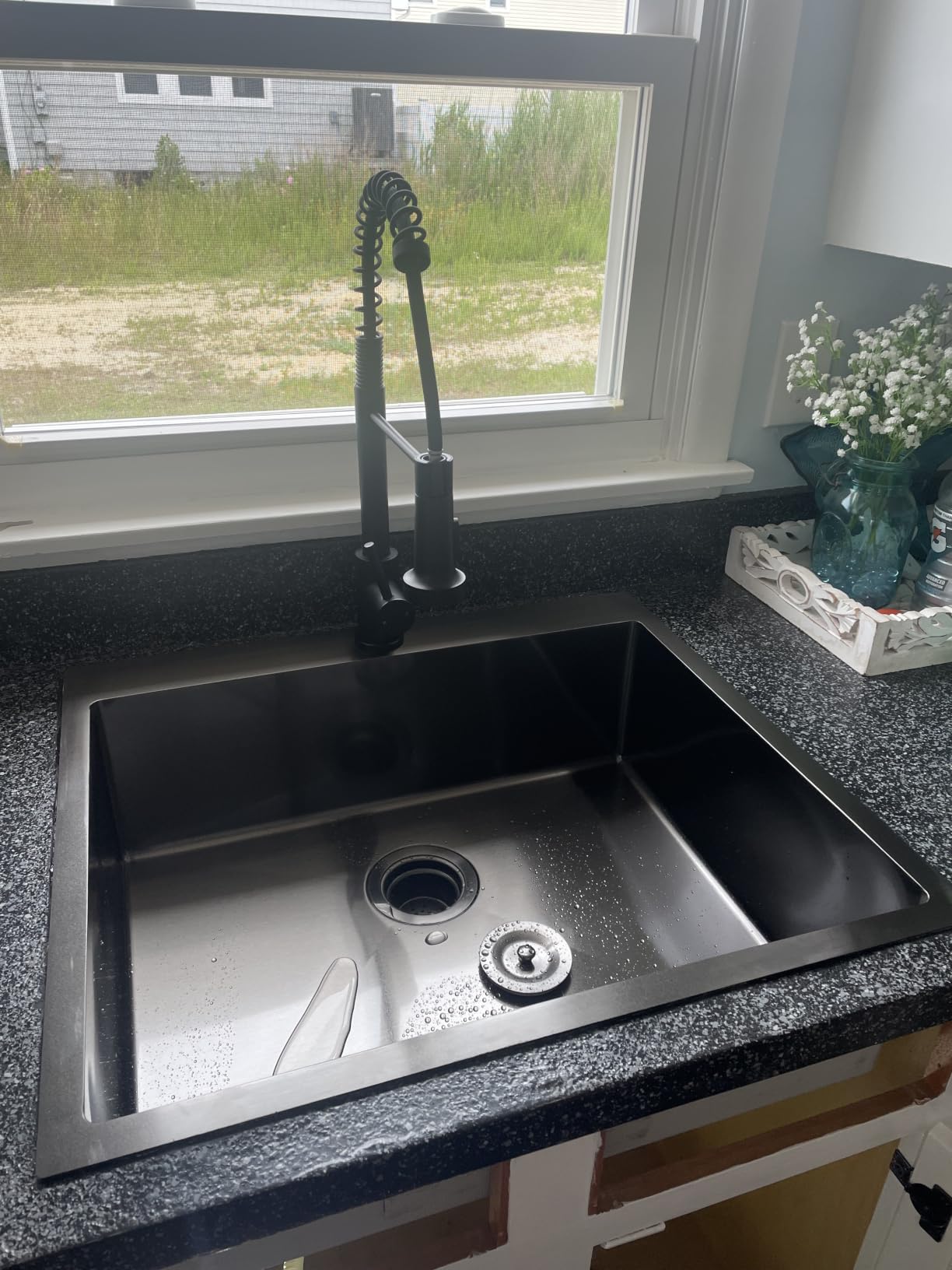 FORIOUS Touchless Kitchen Faucet Brushed Nickel, Smart Motion Sensor Spring Sink Faucet with Pull Down Sprayer Commercial Contemporary Hands-Free for Pot Filler, Farmhouse Camper Laundry customer photo 1