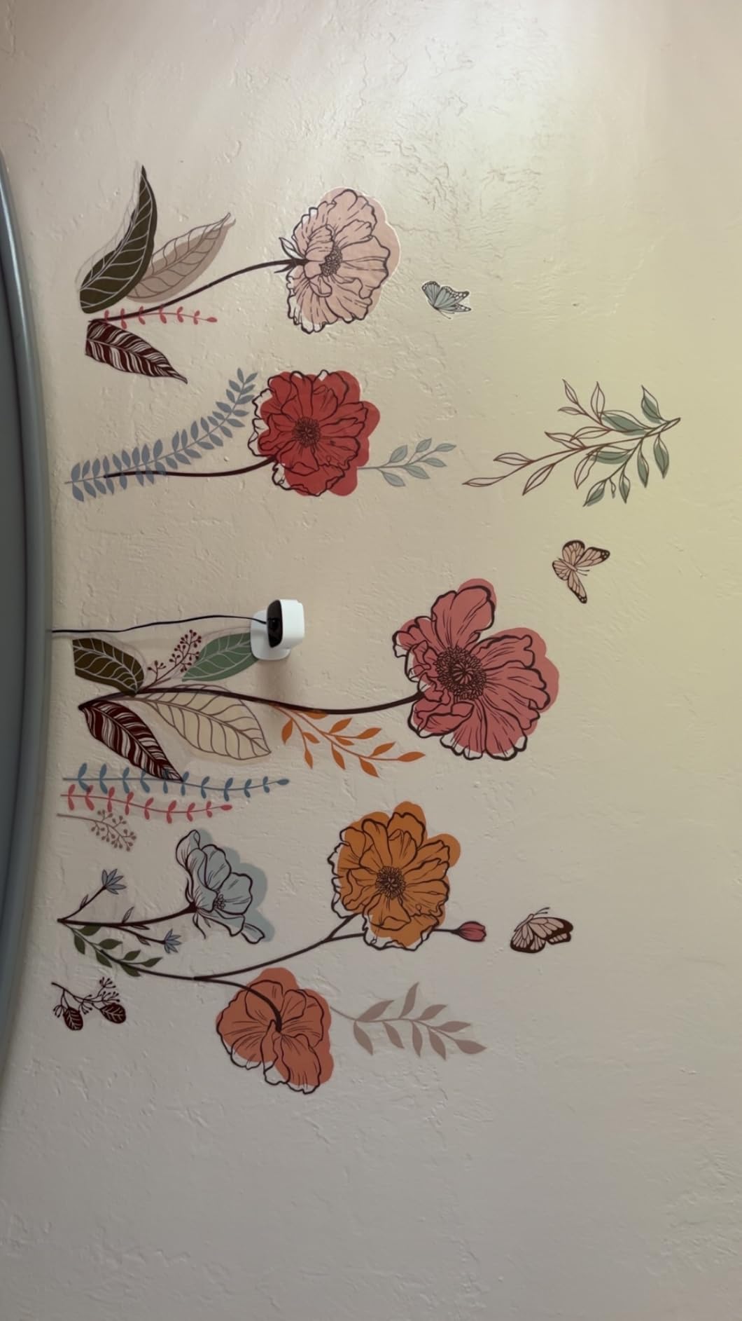 wondever Boho Flower Wall Stickers Wildflower Floral Grass Peel and Stick customer photo 1
