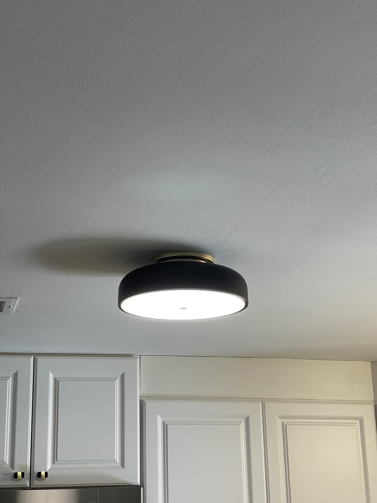 Dimmable LED Ceiling Light Fixture, Black, 5CCT, 11.8 Inch | Modern Mid-Century Semi Flush Mount Ceiling Light, Kitchen Close to Ceiling Lamp for Laundry Room, Bedroom, Hallway customer photo 2