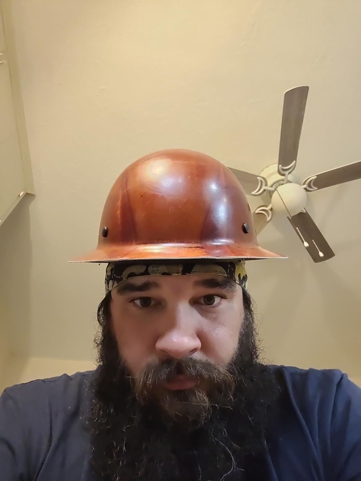 AFP Fiber Full Brim Hard Hat | 6 Point Ratchet Suspension | OSHA & ANSI Rated customer photo 2