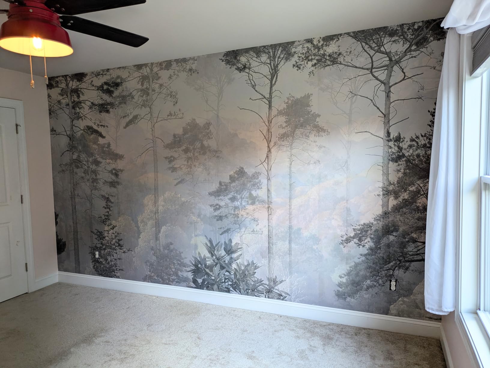 Toolhom Hazy Forest Wall Mural, Abstract Nature Landscape Wallpaper | 191