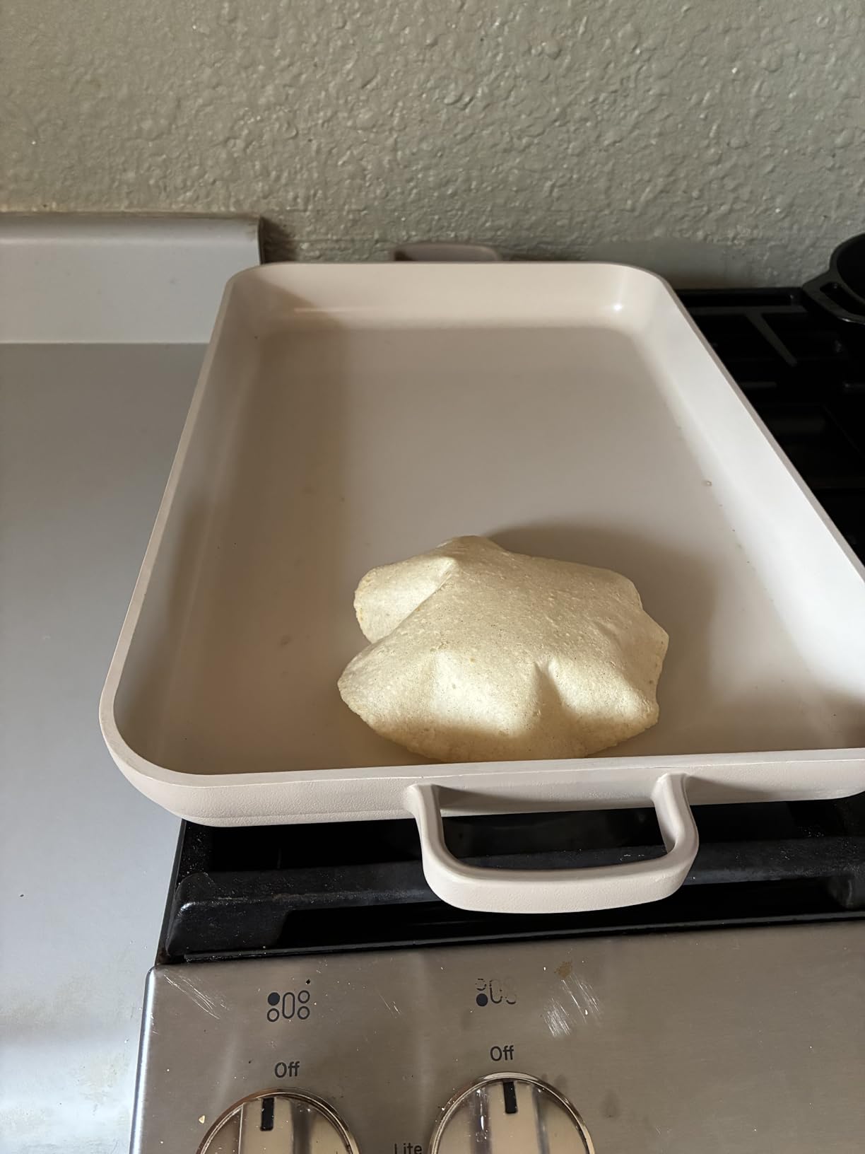 Our Place Griddle Pan - Versatile Nonstick Ceramic Sheet Pan & Stovetop Griddle | Toxin-Free, Dual-Use, with Ergonomic Handles | 5 Qt Capacity, Oven Safe up to 450F | Blue Salt customer photo 2
