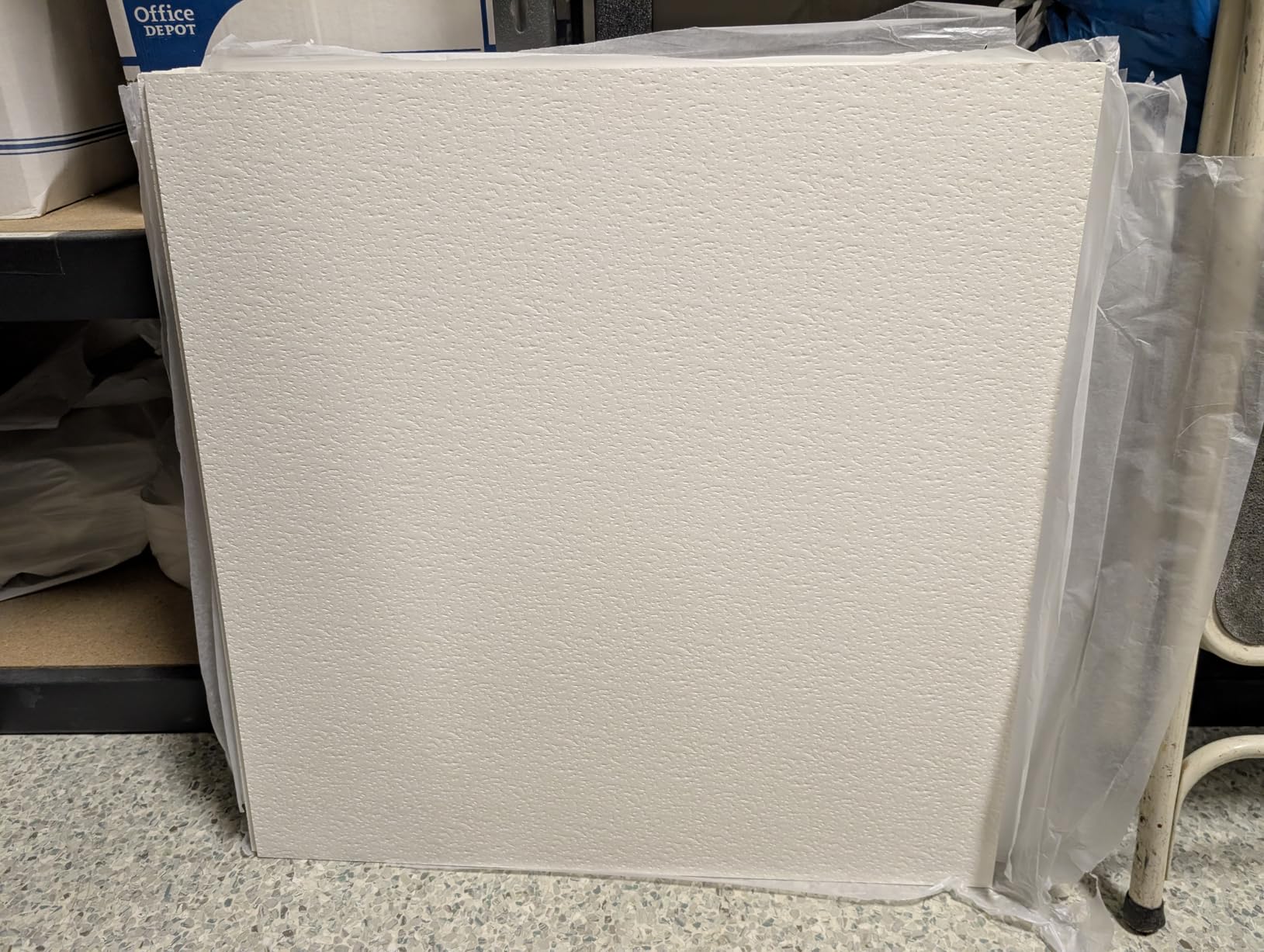 2ft x 2ft Drop Ceiling Tiles，Printed Pro Ceiling Tiles 24 x 24in. Waterproof, Washable and Fire-Rated - Reusable - High-Grade PVC to Prevent Breakage-Package of 12 Tiles customer photo 1