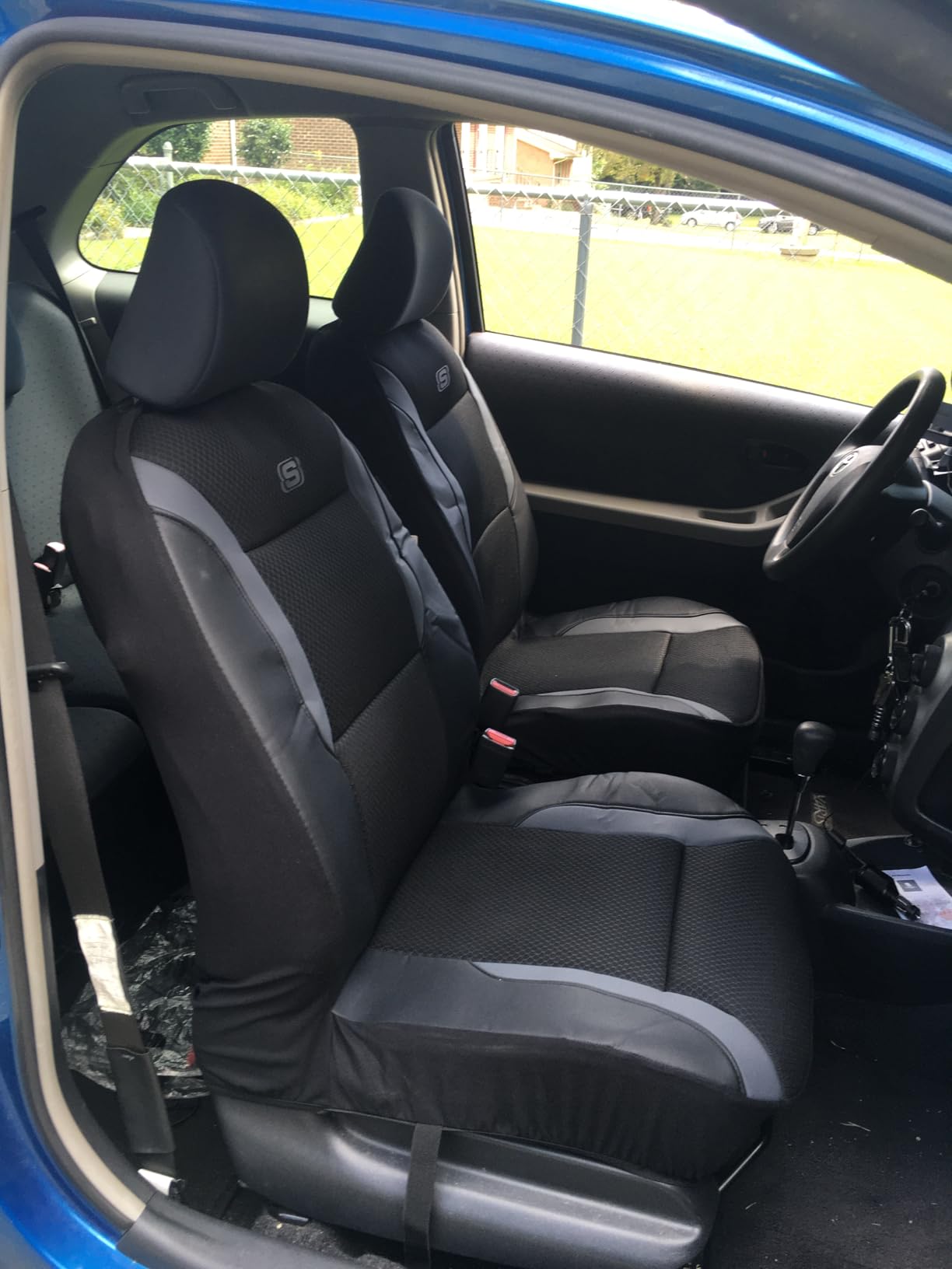 Skechers Memory Foam Car Seat Covers, Air Cool Mesh Thick Seat Covers, Airbag Compatible Car Seat Cover, Automotive Comfort Protection for Most Cars, Vans, Trucks, SUVs, Black customer photo 1