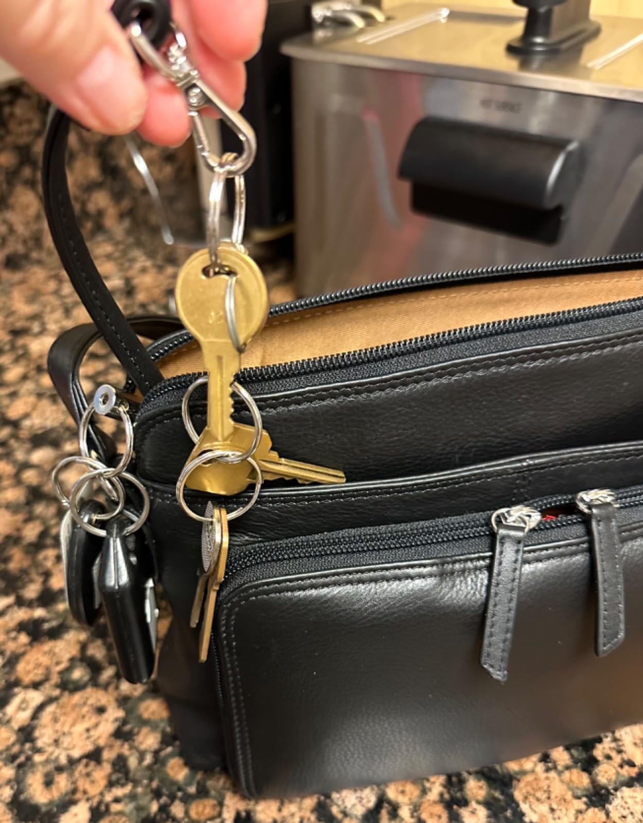 Genuine Leather Crossbody Bags for Women - Premium RFID Blocking Shoulder Bag Organizer with Adjustable Strap customer photo 2