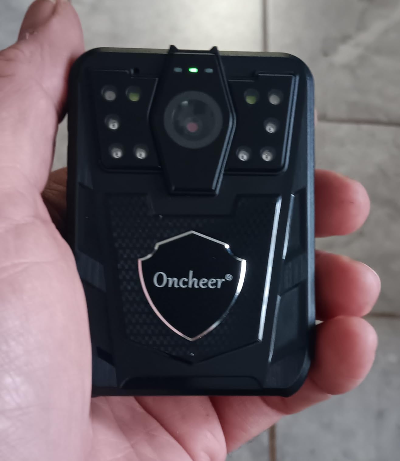 ONCHEER 1080P Body Camera, with 64G Kingston TF Card Shoulder & Waist Clips, Police Body Cam 12H Long Time Record, Personal Body Worn Cameras for Law Enforcement, Security Guards, Bike Trip customer photo 1
