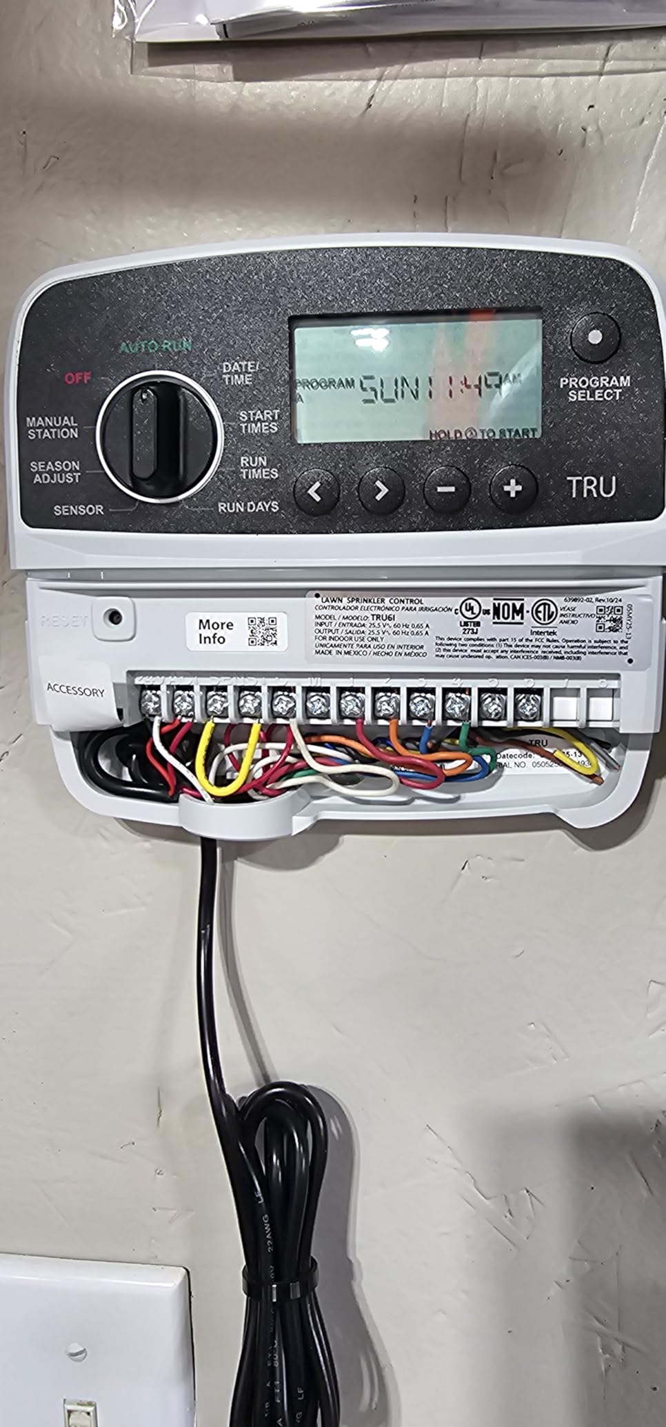Rain Bird TRU6I Program-Based Indoor Irrigation Controller/Timer, WiFi Ready, 6-Zone/Station customer photo 2
