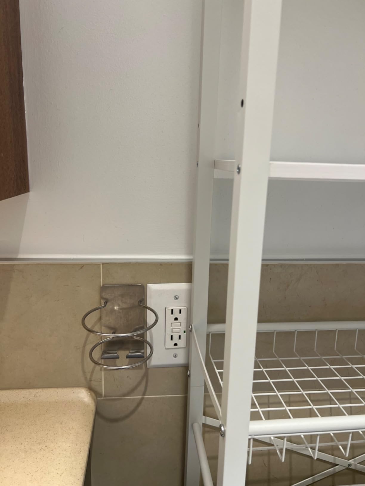 Kalrin Over-The-Toilet Storage Rack, 4-Tier Bathroom Organizer Shelf Over Toilet with Adjustable Shelf and Basket, Freestanding Space Saver Bathroom Shelves Above Toilet for Room (Vintage Brown) customer photo 2