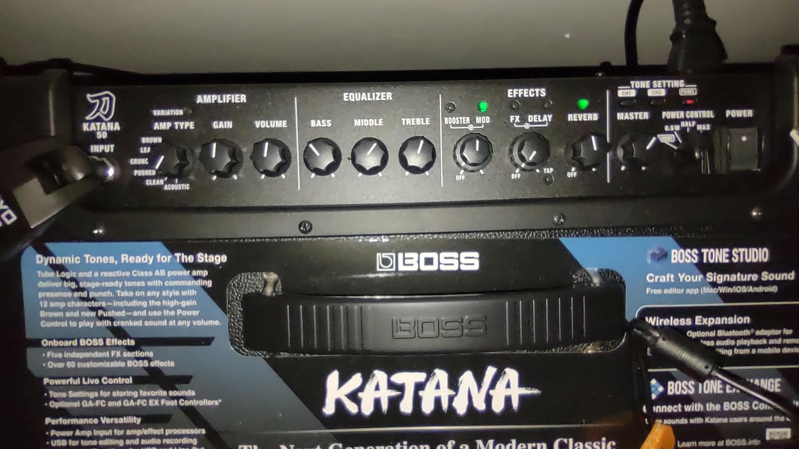 Boss Katana-50 Gen 3 Guitar Amplifier | 50-Watt Combo Amp | Custom 12-Inch Speaker | Tube Logic | 12 Amp Characters | Onboard BOSS Effects customer photo 2