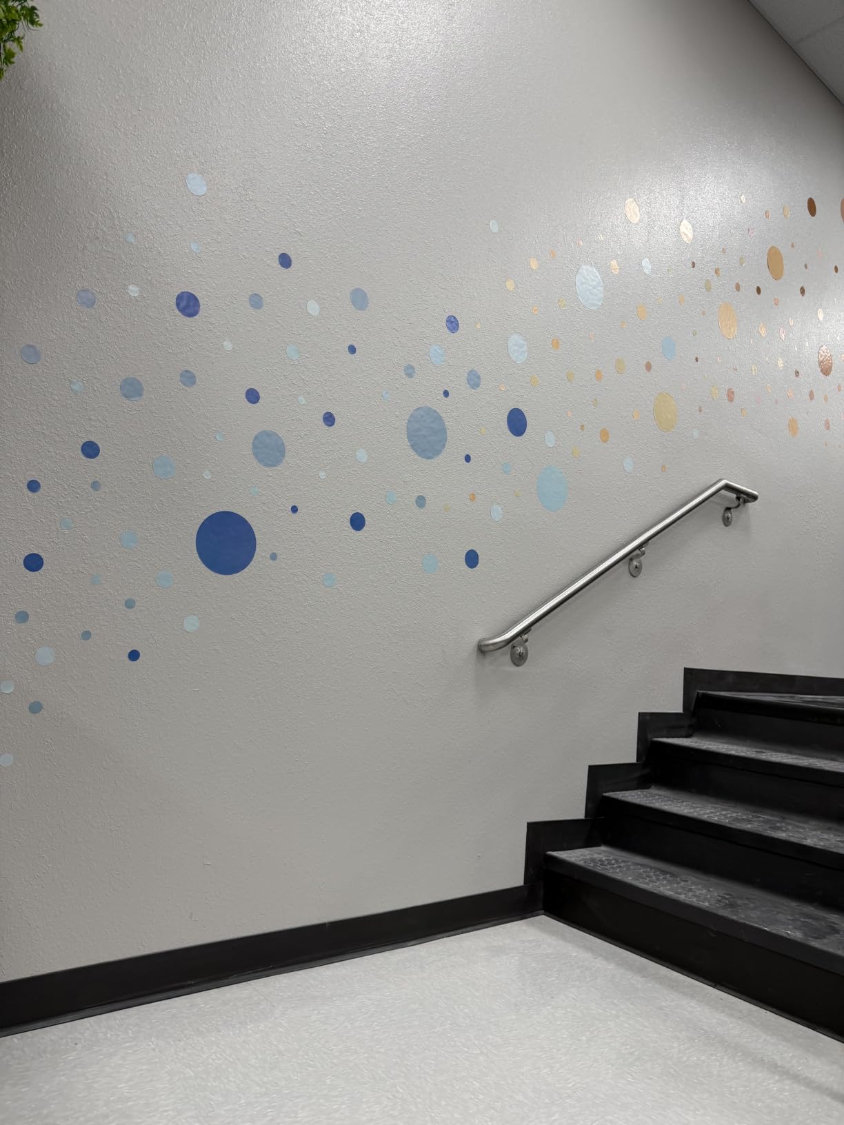Zonon 264 Pcs Polka Dot Wall Decals for Classroom Decor Kids Circle Wall Sticker Vinyl Peel and Stick Colorful Removable for Nursery Bedroom Playroom Living Room(Boho Color) customer photo 2