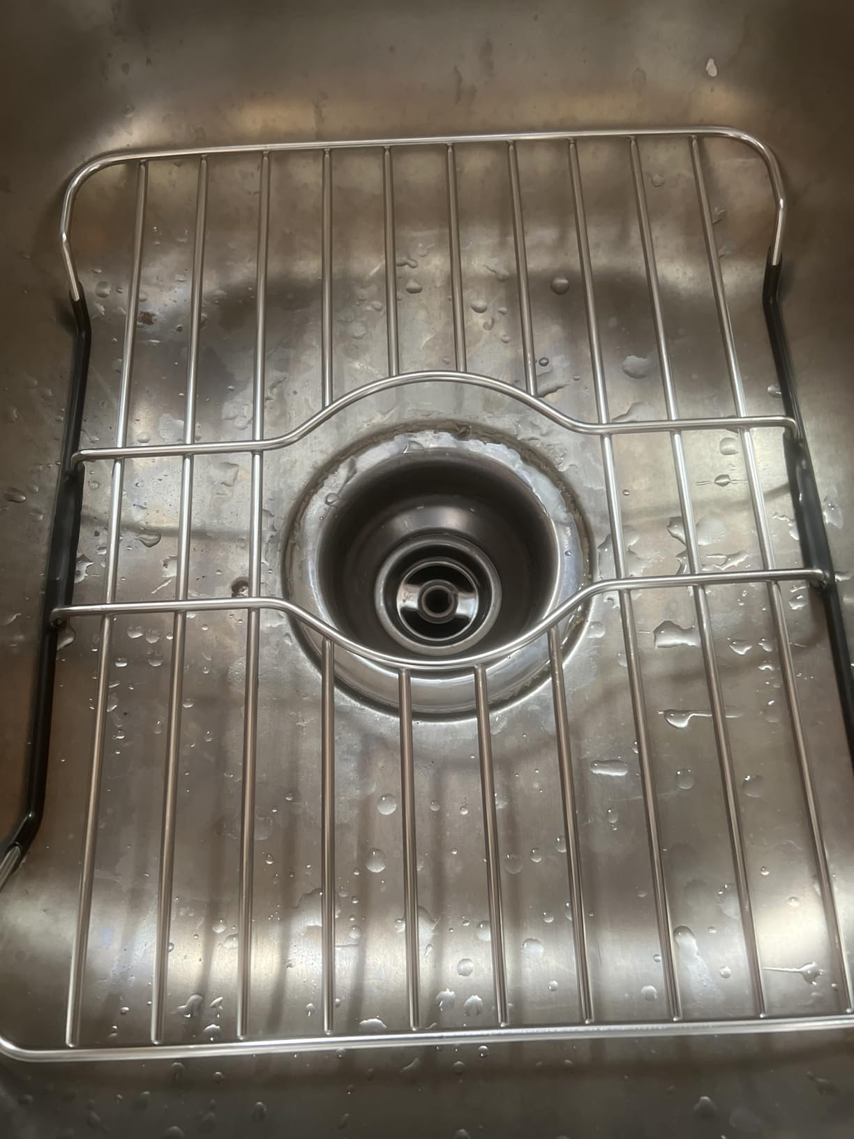 SunnyPoint 304 Stainless Steel Sink Protector Rack - Rust-Resistant Grid for Kitchen Sink Bottom, Scratch Prevention, Drainage Support - Fits Sinks 10.75