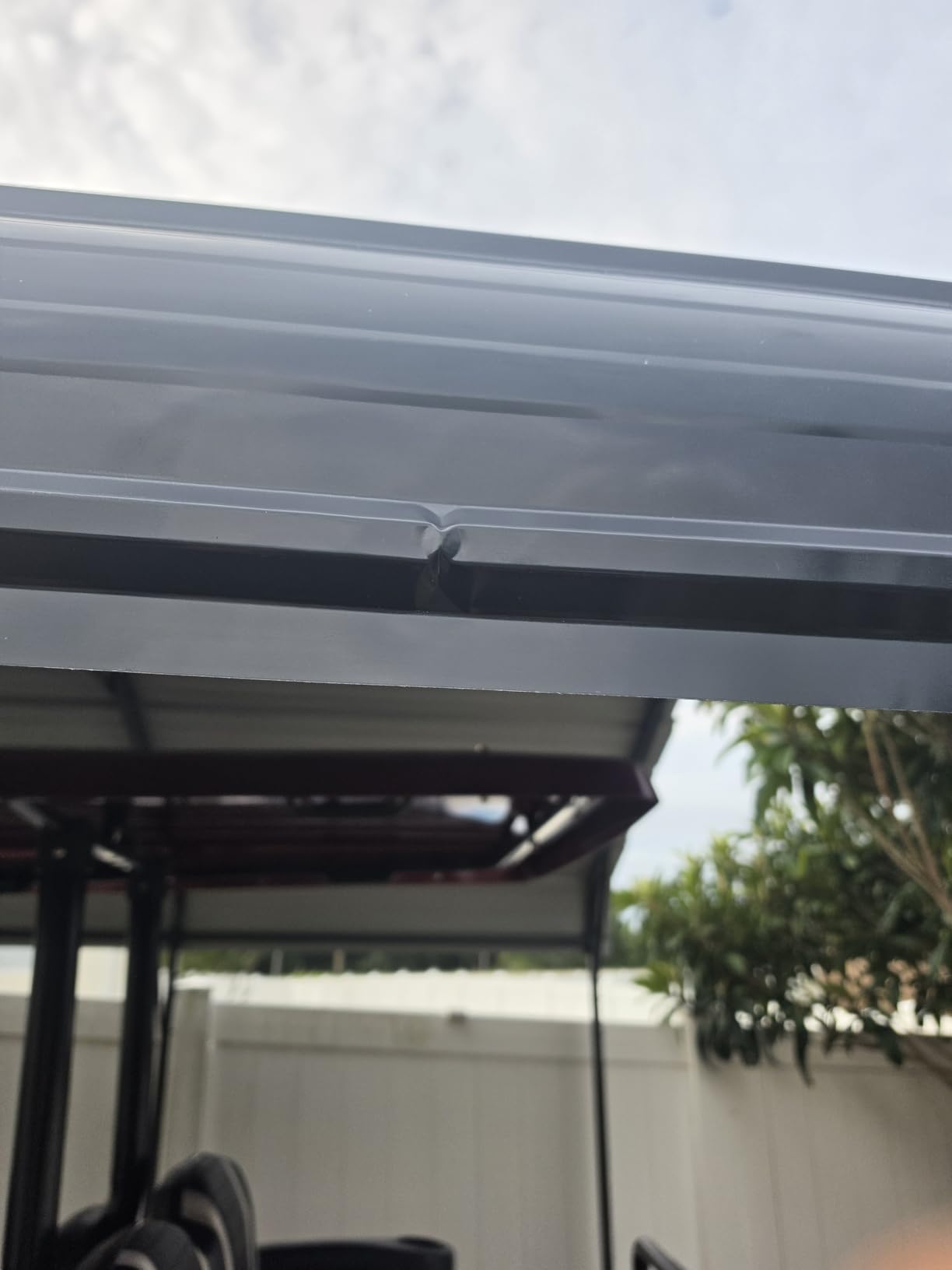 AIRWIRE 10x15 Metal Carport Carports with Reinforced Base Heavy Duty Garage Outdoor Galvanized Car Shelter for Car, Boats and Truck customer photo 2