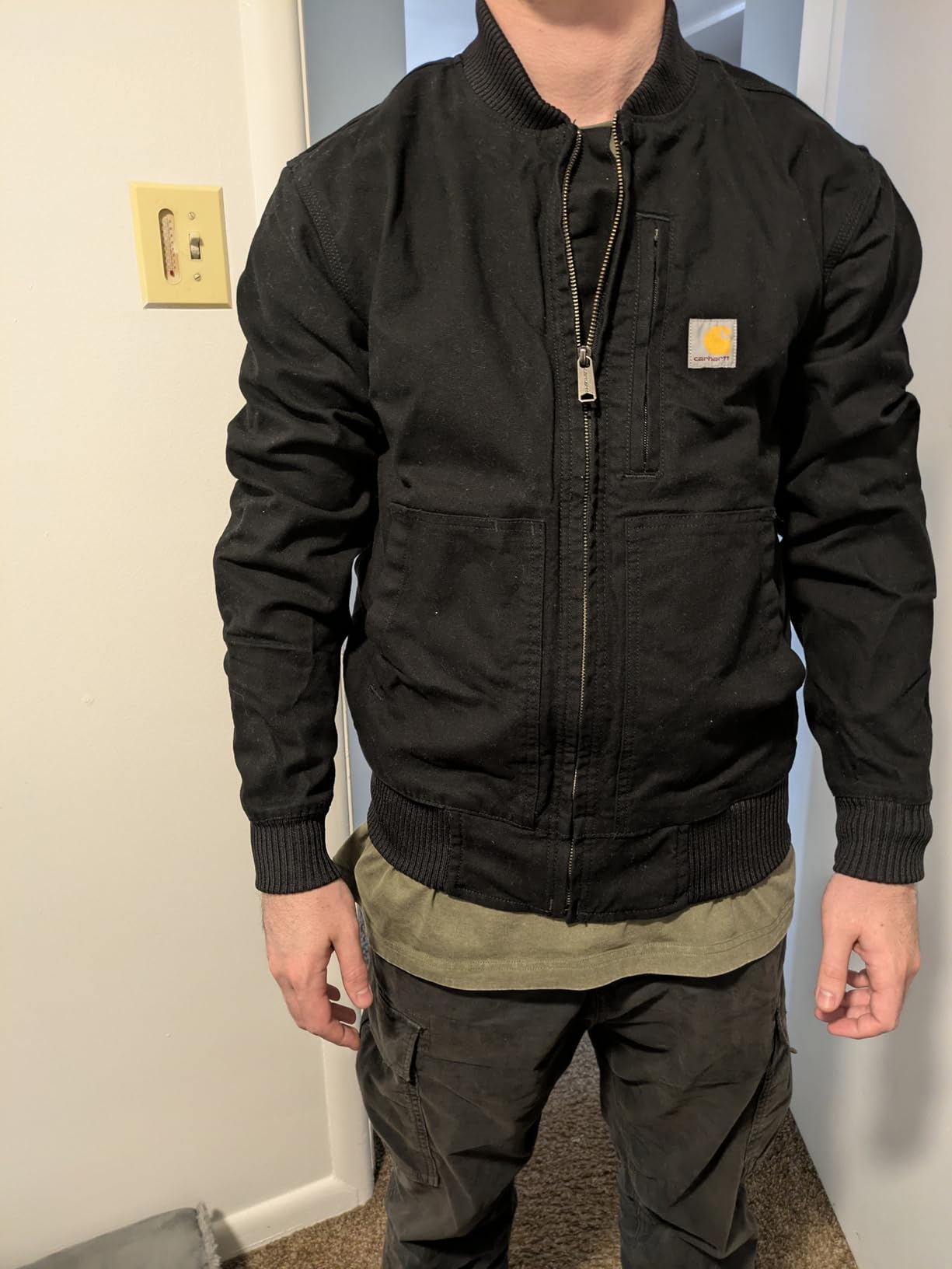 Carhartt Men's Rugged Flex Duck Relaxed Fit Bomber Jacket customer photo 2