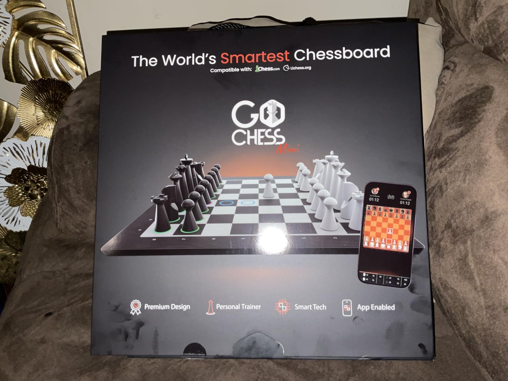 GoChess Mini - AI Electronic Chess Board Game, Light Up Chess Set for Adults & Kids for All Skill Levels with Online Play App - Perfect as a Gift for Smart Board Games Lovers customer photo 1