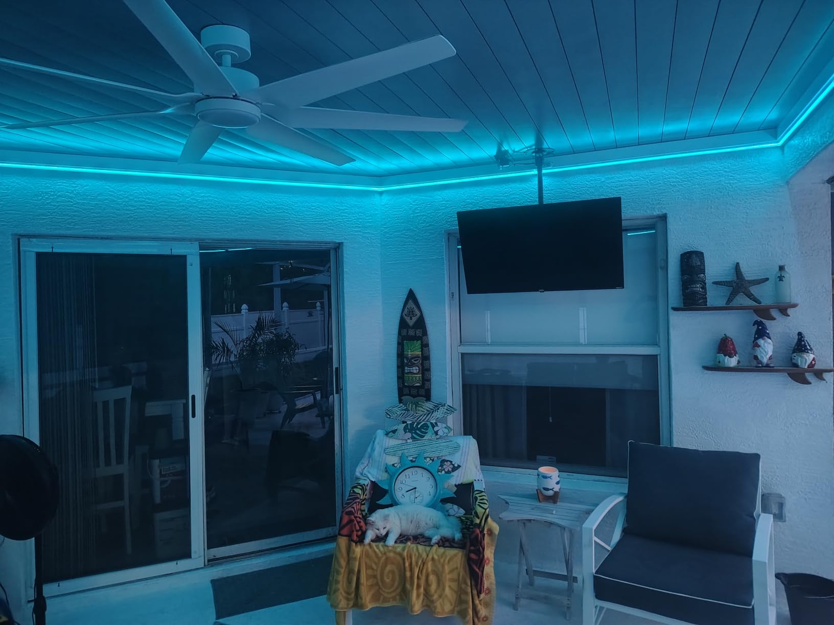 SILFU Neon Rope Lights, 50FT RGB LED Strip Lights, Waterproof IP67 LED Lights for Bedroom, DIY Design, Music Sync, 44 Key Remote Control, Multiple Modes for Bedroom, Holiday Decoration customer photo 2
