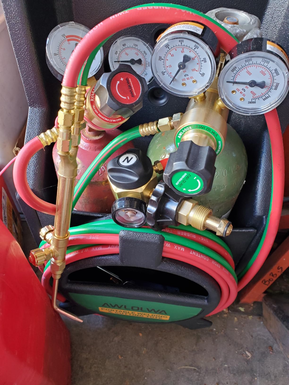 G150 J-P Light Duty Oxy Acetylene Torch Kit, Portable HVAC Cutting Brazing - Check Valve, CGA540 Oxygen Regulator, Acetylene Regulator (CGA200-A Type) without Tanks customer photo 1