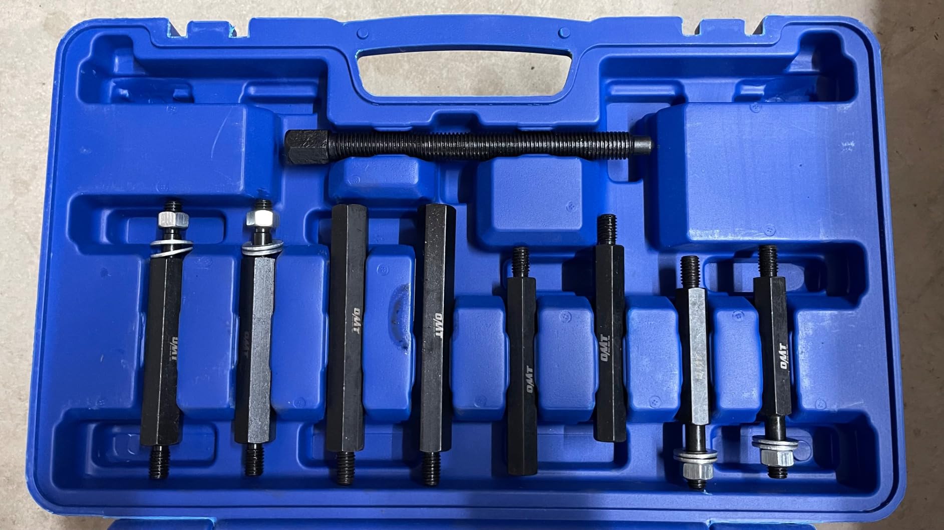 OMT Bushing Driver Tool & Bearing Press Kit, 5-Ton Bushing Driver Tool Set | Complete Bushing & Bearing Service Kit, 5 Ton Capacity Bearing Separator with 2