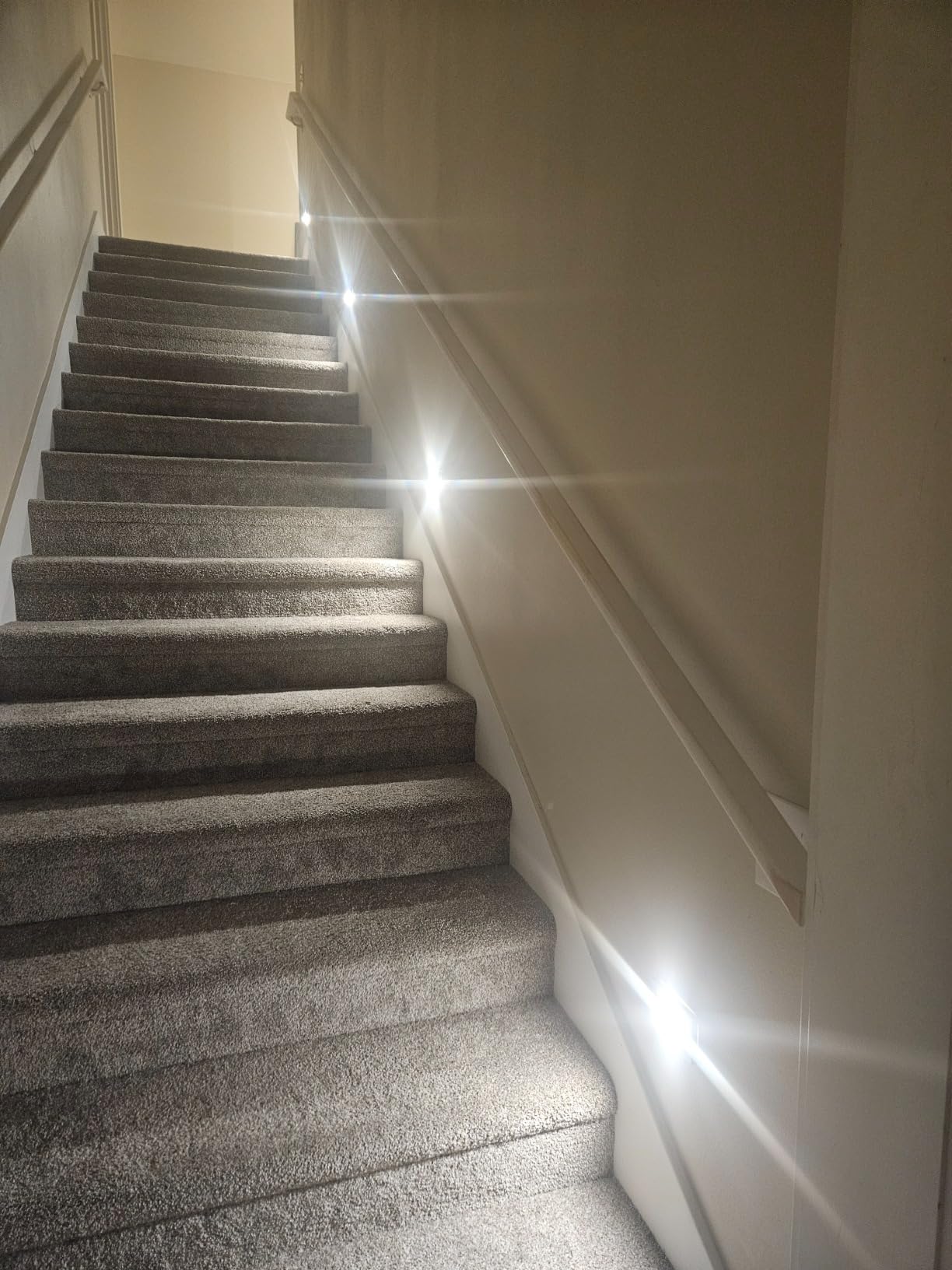 Maxxima Horizontal LED Step Light, Black, 3 CCT 30 Lumens, 2-Pack | Indoor/Outdoor, 3 Color Selectable 3000K, 4000K, 5000K, Stair Deck Light customer photo 1