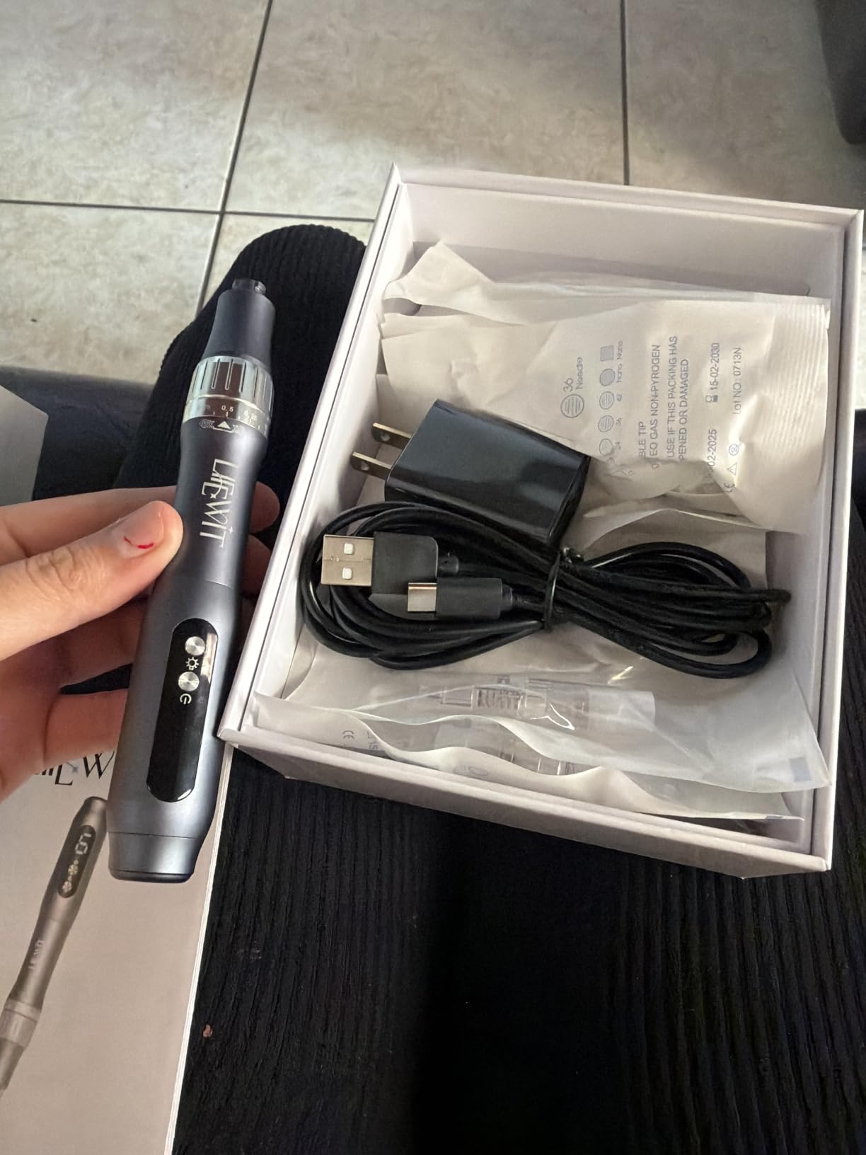 Dermastamp System, 0.25mm Microneedling Derma Stamp Pen, Derma Roller Alternative, Skin Care Tool for Women customer photo 2