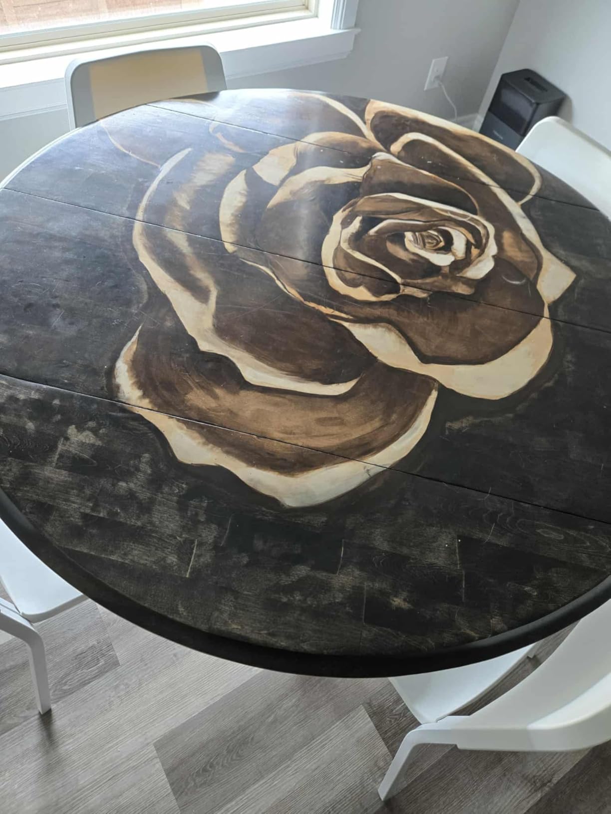 Metal Table Base，Modern Coffee Table Legs 28 Inch, Dining Table Legs for Glass, Marble, and Wood Table Tops, Heavy Duty Desk Legs Furniture Legs for Home,Kitchen,Office (Black) customer photo 2