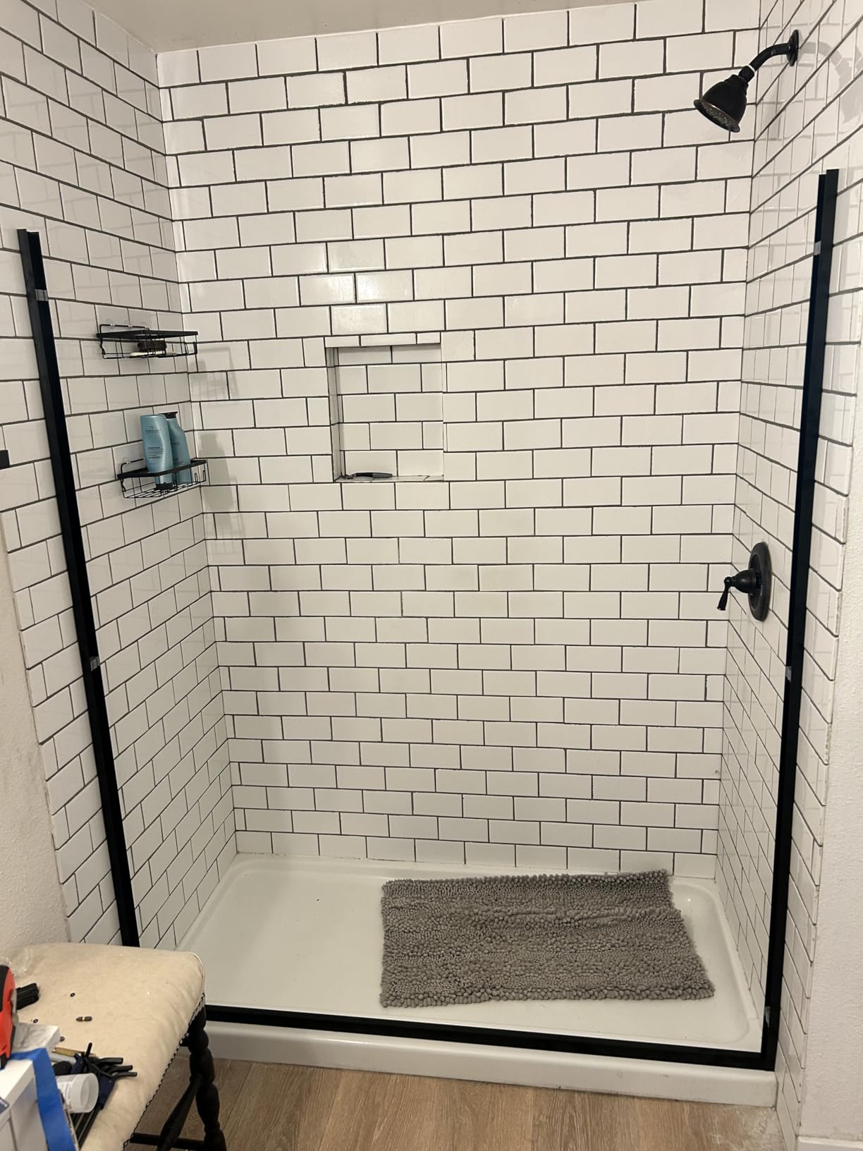 ENSO SENKA Double Sliding Glass Shower Door 56-60