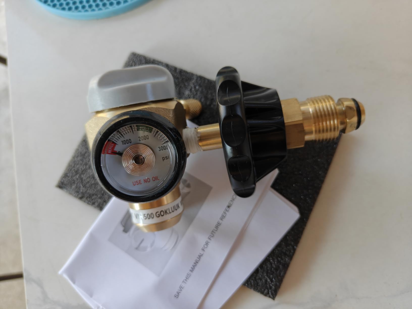 VN-500 Nitrogen Purge Control Valve | Regulator And Flow Meter Hybrid Design Nitrogen Purging Regulator w/500psi for leak testing customer photo 1