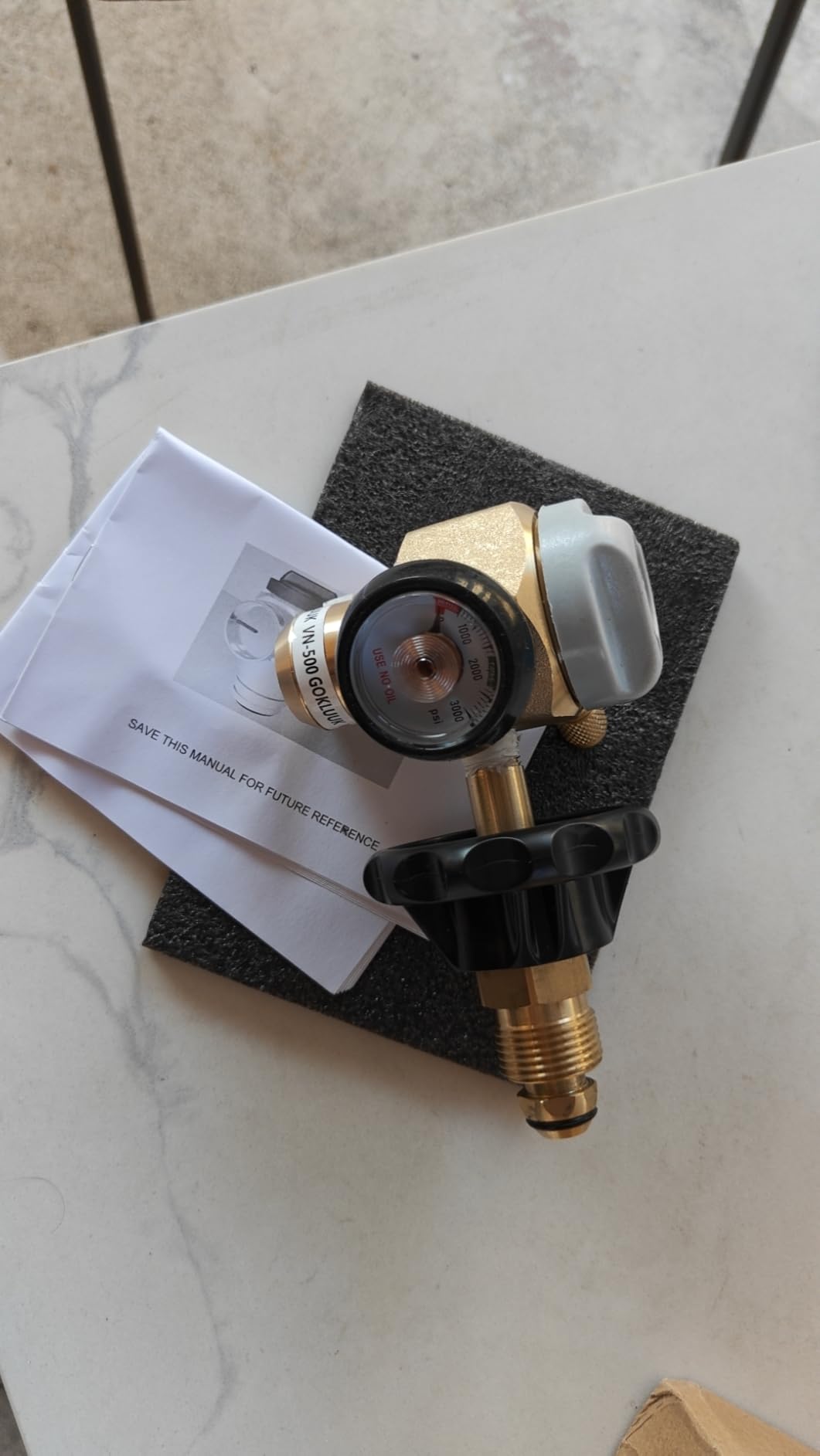 VN-500 Nitrogen Purge Control Valve | Regulator And Flow Meter Hybrid Design Nitrogen Purging Regulator w/500psi for leak testing customer photo 2