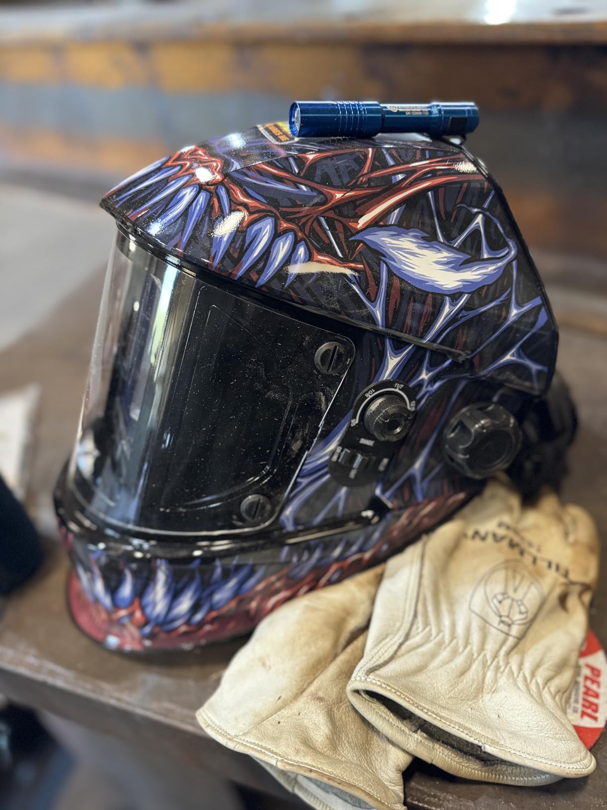 ARCCAPTAIN Welding Hood, 180° Panoramic View Auto Darkening Welding Helmet | 3.94