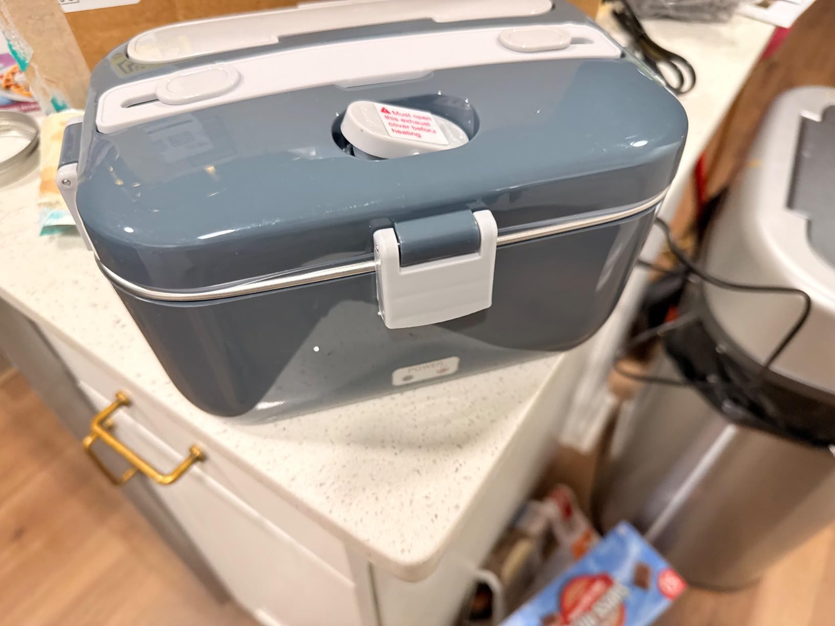 DUPASU Electric Lunch Box Food Warmer: 100W Heated Lunch Box for Adults, 1.8L Portable Fast Heating Lunchbox Food Heater for Car, Truck, Work, Travel, Lonchera Elctrica Porttil 12/24V/110-230V customer photo 2