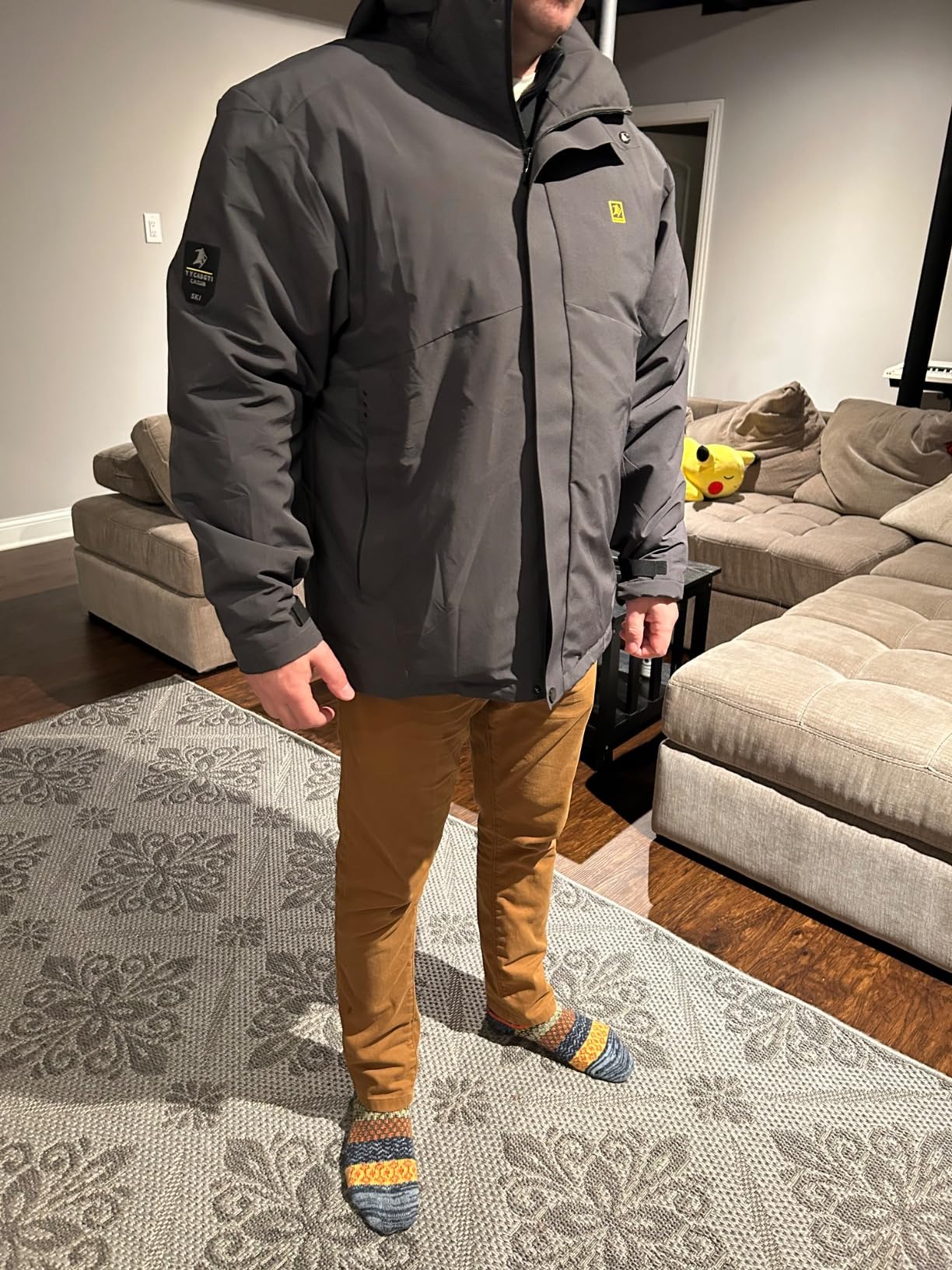 YYCABGTI Men's Warm Winter Coats Waterproof Ski Jacket Windproof Snow Coat Mountain Windbreaker Hooded Raincoat customer photo 2