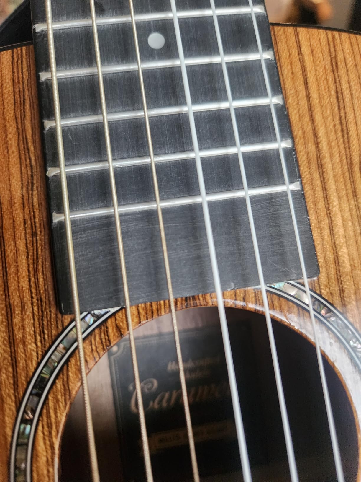 Caramel GEG95 Butterfly Bocote Glossy Guitalele | 30-inch Handmade Professional 6-String Acoustic & Electric Guitar Kit customer photo 2