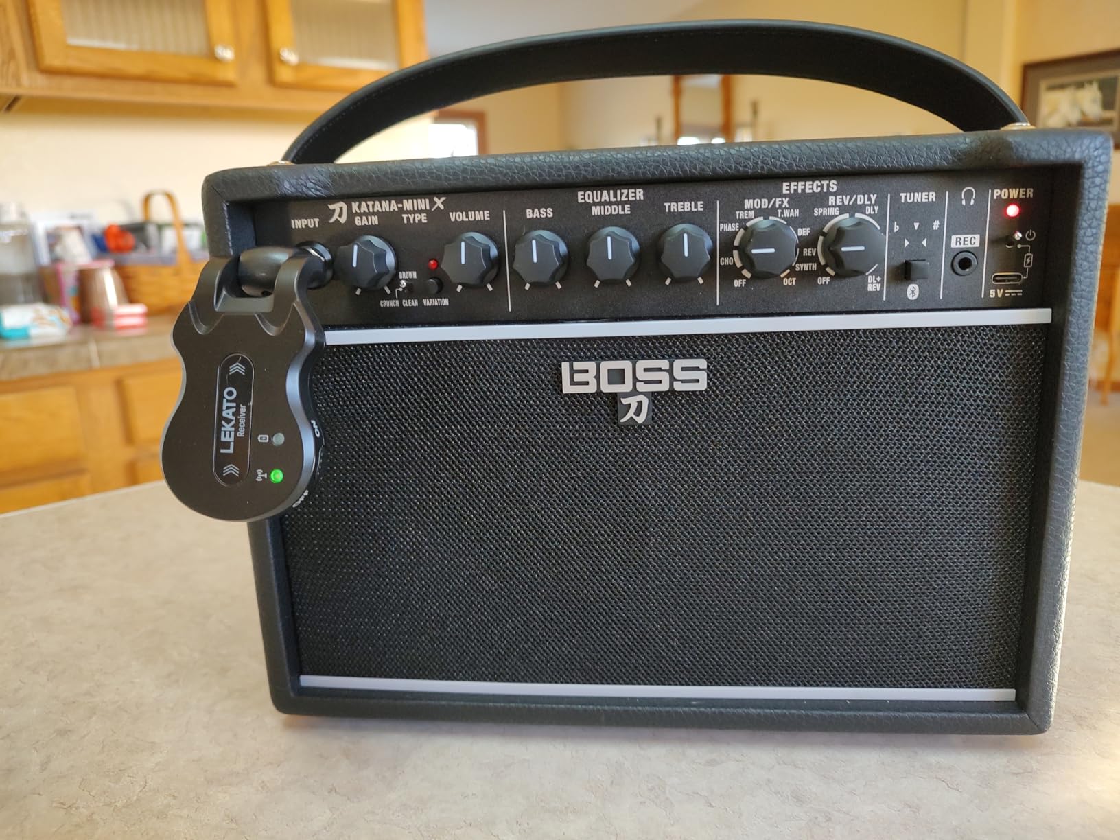Boss Katana-Mini X | Powerful 10-Watt Mini Amplifier for Electric, Acoustic & Bass | Tube Logic Design | Custom 5