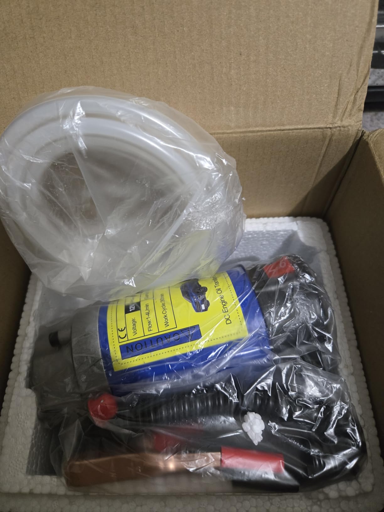 Oil Pump 12V 100W, Oil Extractor Pump for DIY Engine Oil Change | Electric Fluid Transfer Pump for Motor Oil, Gear Oil, Trans Fluid Removal, Self-Priming Oil Transfer Pump for Car, Mower,Boat customer photo 1