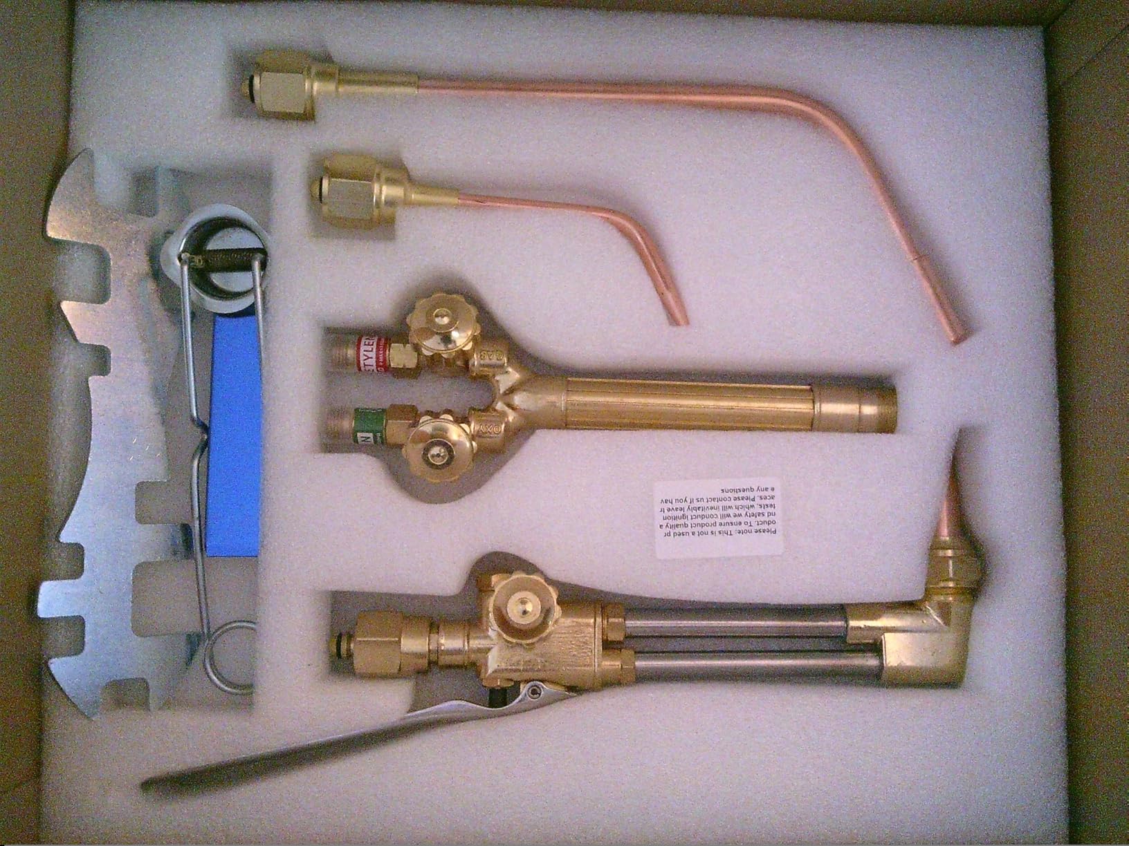 RX WELD Heavy Duty Oxy Acetylene Torch Kit with Check Valves | CA2460 Cutting Attachment, 8-MFA Heating Nozzles, Welding Nozzles customer photo 1