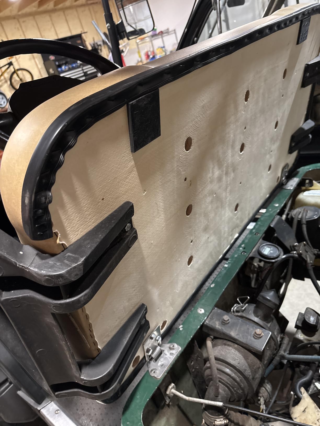 Golf Cart Front Seat Bottom Replacement Cushion Assembly for EZGO TXT Medalist 1994-2013 Models customer photo 2