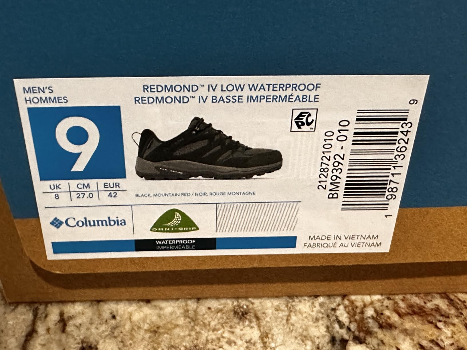 Columbia Mens Redmond IV Low Waterproof customer photo 2