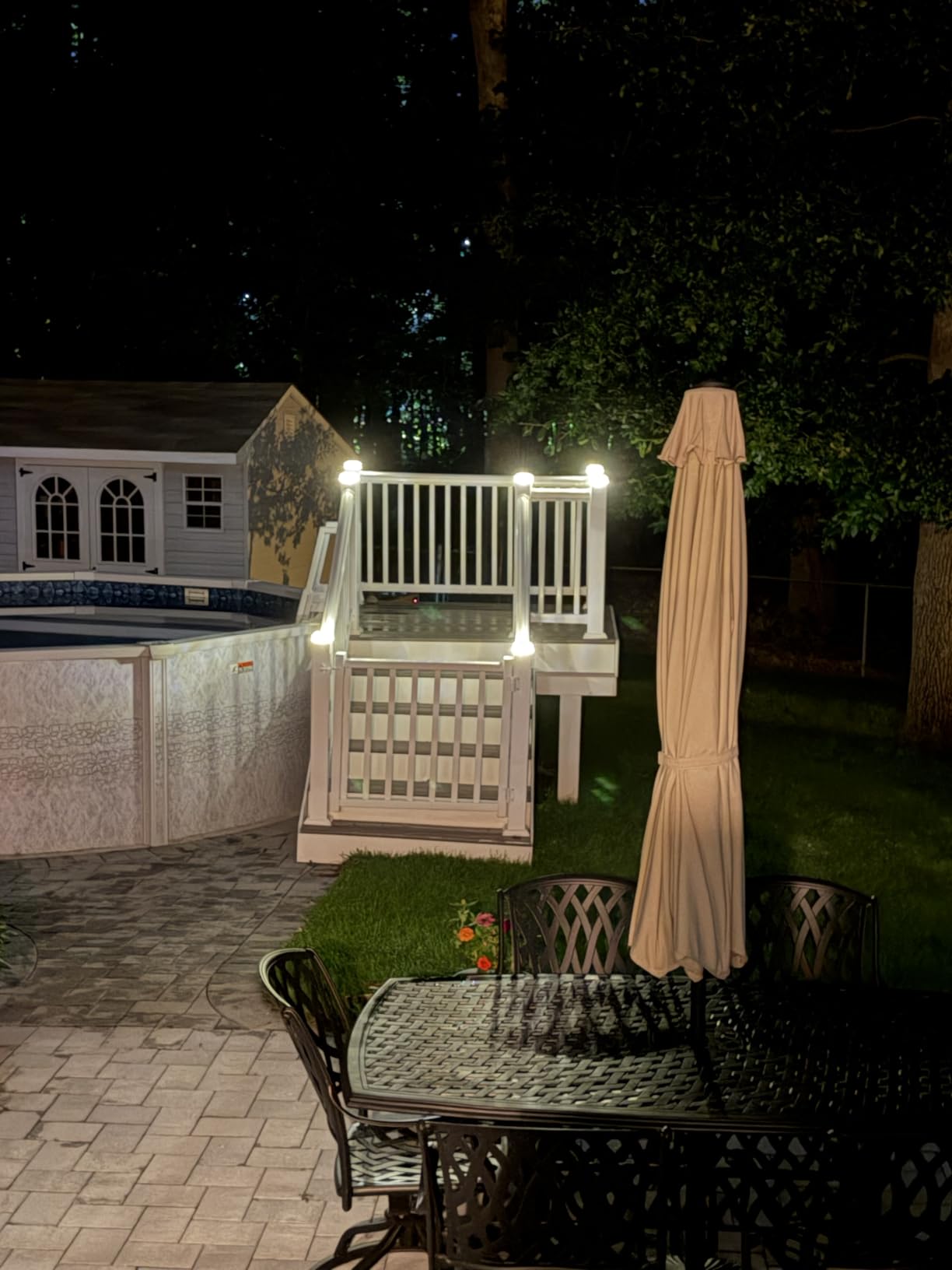 Solar Post Cap Lights, 4x4 Post Solar Light Cool White, White 12 Pack | Fence Post Solar Lights for 4x4 Post Caps Wood Vinyl & 5x5 Vinyl Post, IP64 Waterproof Solar Post Lights Outdoor for Deck customer photo 1