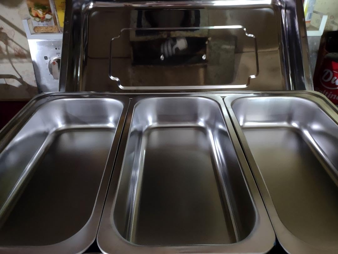 5 QT Chafing Dishes 2 PACK, Premium Stainless Steel Complete Set | Round Chafing Dish Buffet Set, Heating and Cooling Chafing Dish for Banquets, Parties, Weddings customer photo 2