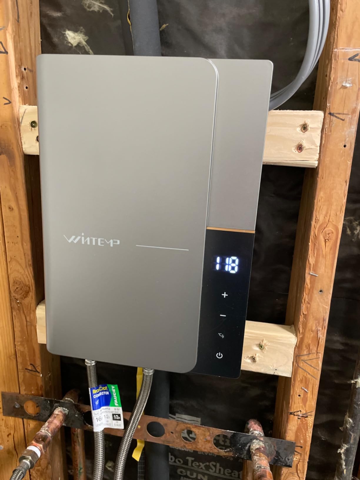 8kW Tankless Electric Water Heater 240V, Single Fixture | Point of Use Water Heater for Kitchen Sink, Bathroom & Utility Room, LED Temp Display, Up to 1.9 GPM, ETL Listed customer photo 1