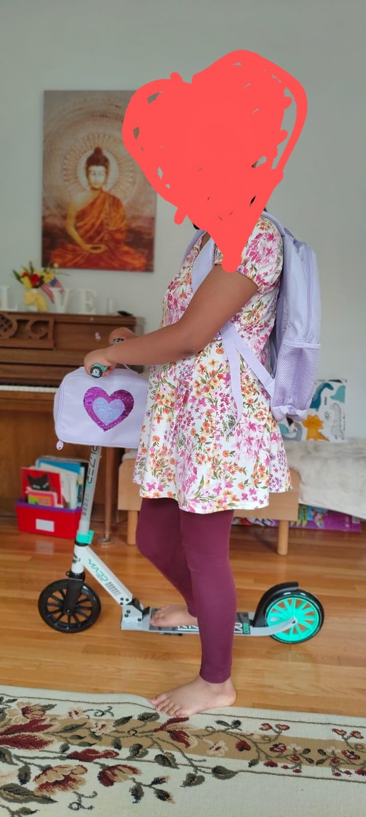 Folding Kick Scooter with Suspension for Adults and Teens - Adjustable Handlebar - Big 200mm Wheels - Lightweight Frame - 250lbs Capacity - Madd Gear Metro Cruise 250 customer photo 2