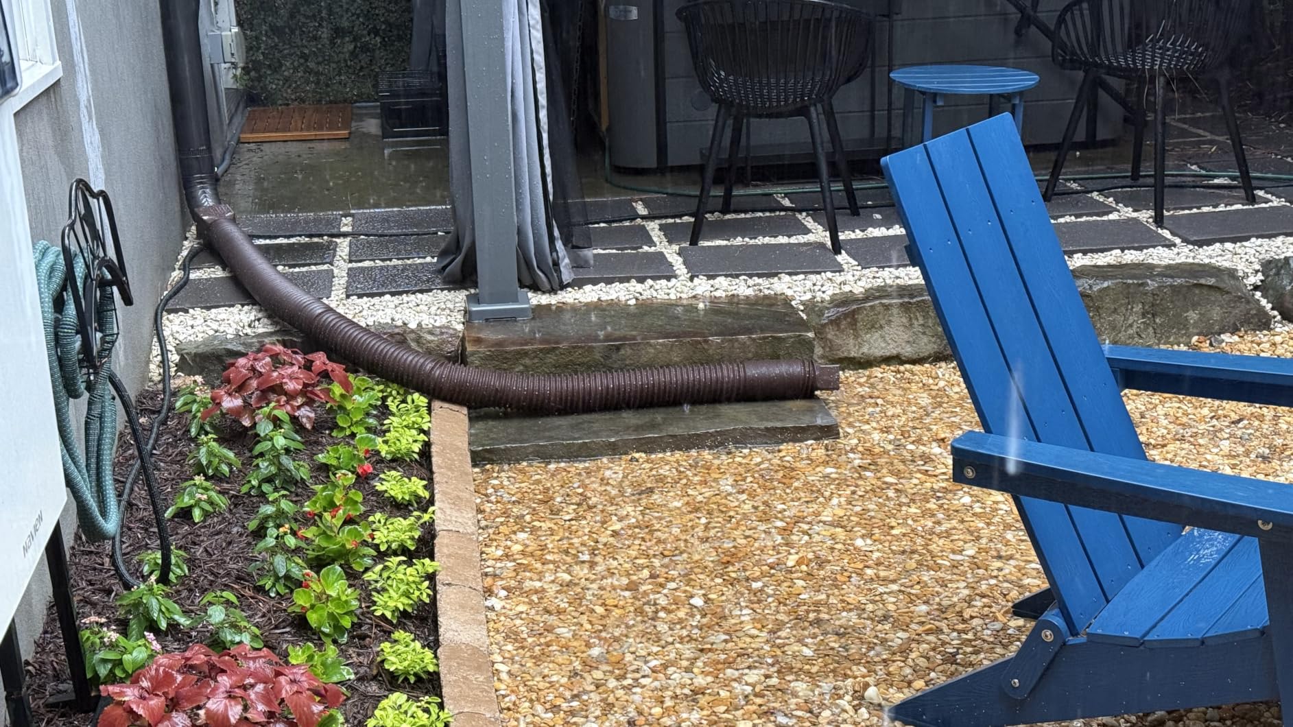 2 Pack Rain Gutter Downspout Extensions, Upgraded Flexible Drain Down Spout Extender for Rain Water Drainage, Each Extendable from 20