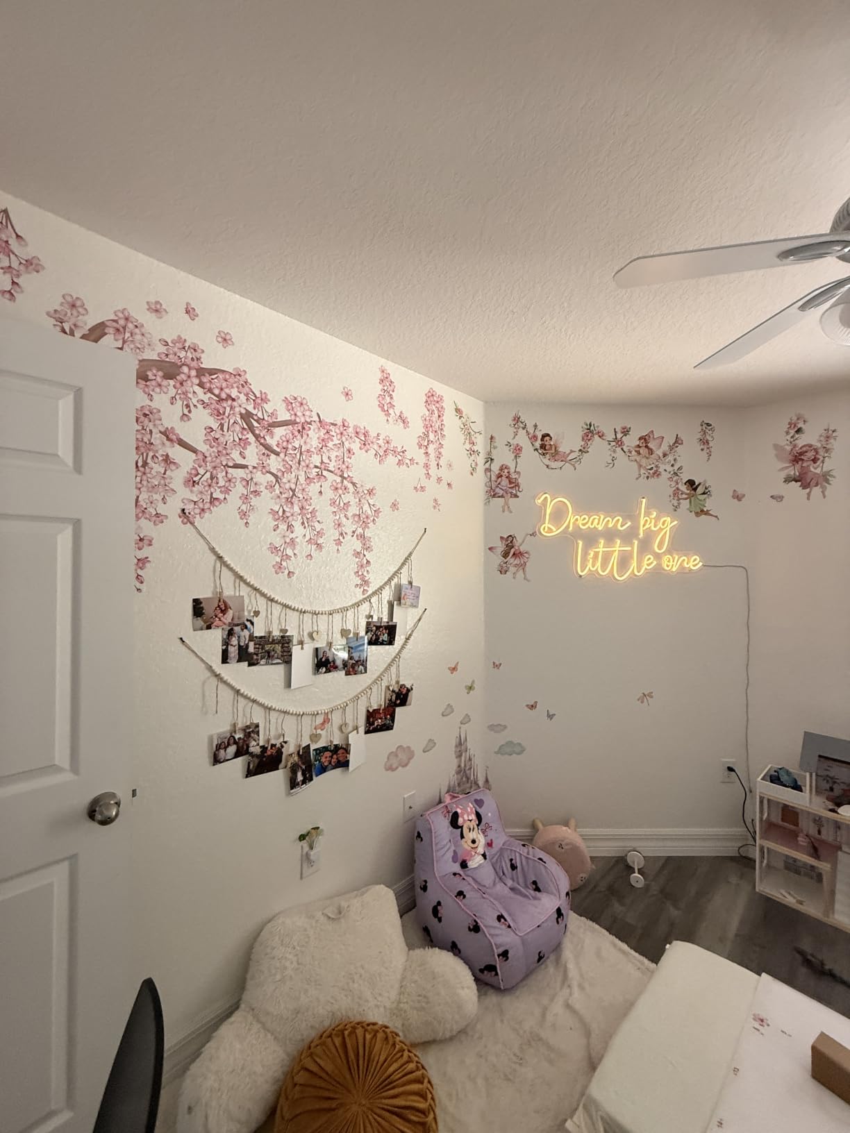 decalmile Tree Branch Hanging Vine Green Leaf Wall Decals Stickers (XL) customer photo 1