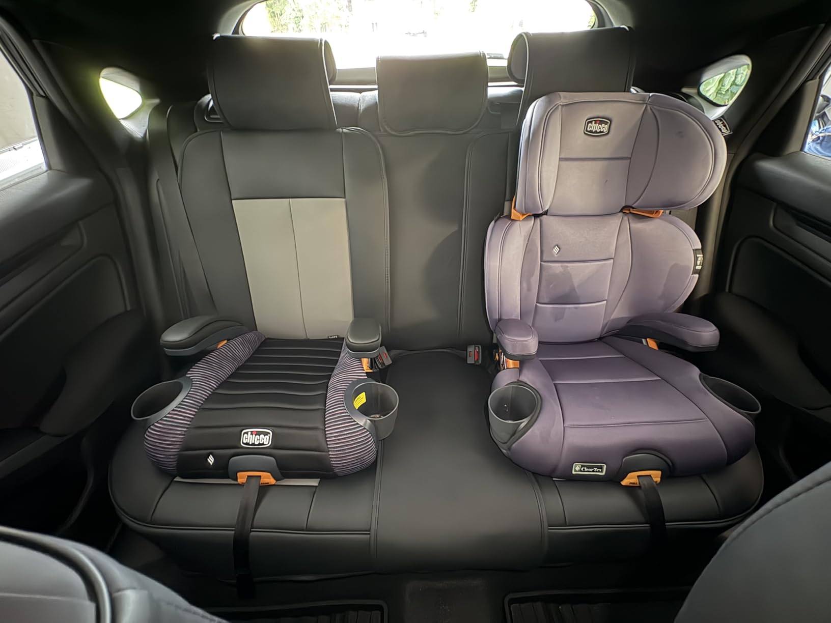 Coverado Car Seat Covers Full Set, Premium Nappa Leather Seat Covers for Car, Waterproof Car Seat Protector with Lumbar Support, Automotive Seat Covers Universal Fit for Most Cars SUV Truck(Black) customer photo 2