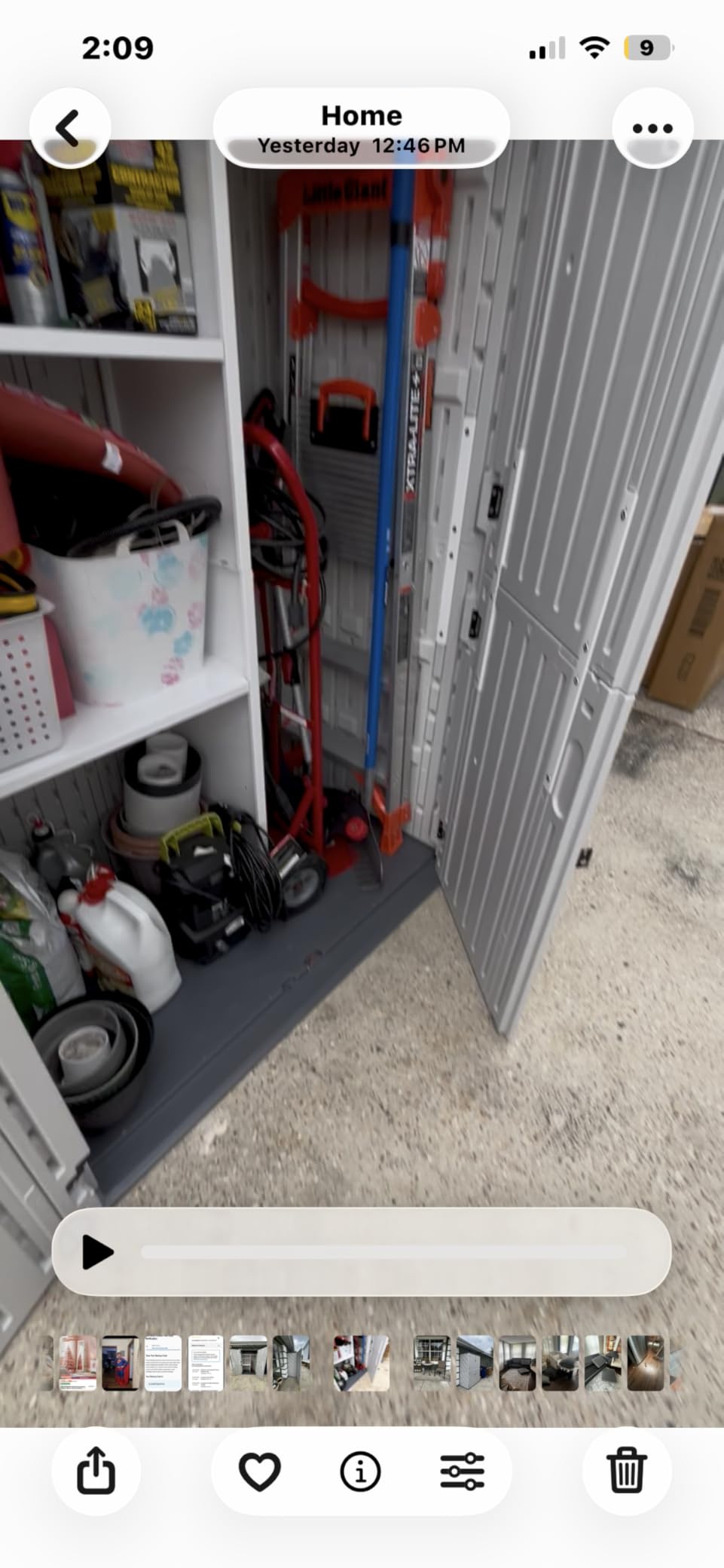Aoxun 64 Cu.Ft Resin Storage Shed with Metal Shelving Kit & Floor, White | Vertical Waterproof Storage Cabinet for Garage, Pool, Bike, Garden Tools, Patio Furniture customer photo 1
