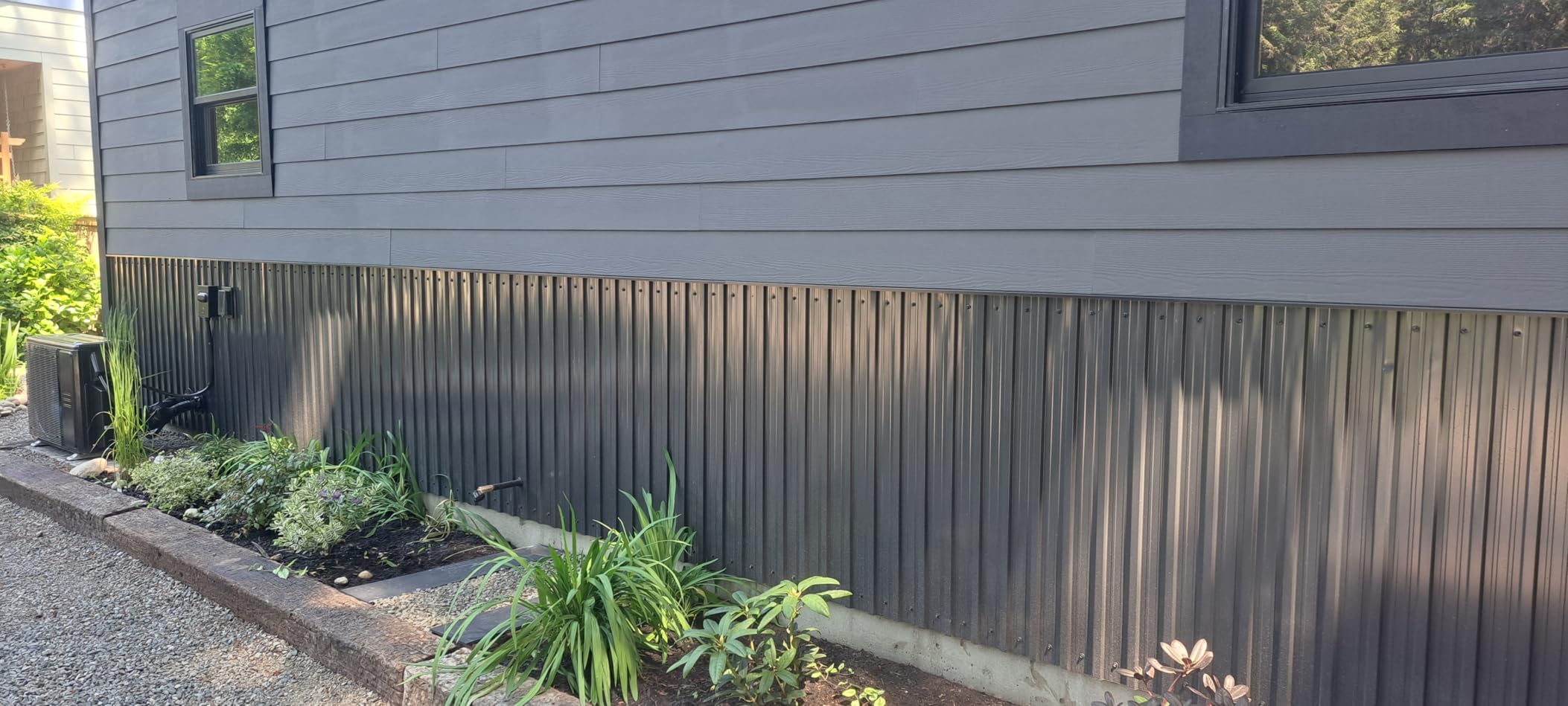 Corrugated Roofing Panels Galvanized Steel Roof Panels, L42.52×W16.77 Inch Heavy Duty Metal Roof Panels, Roof Protector for Garages, Sheds, Stables and Mobile Homes, Grey, 10PCS customer photo 1