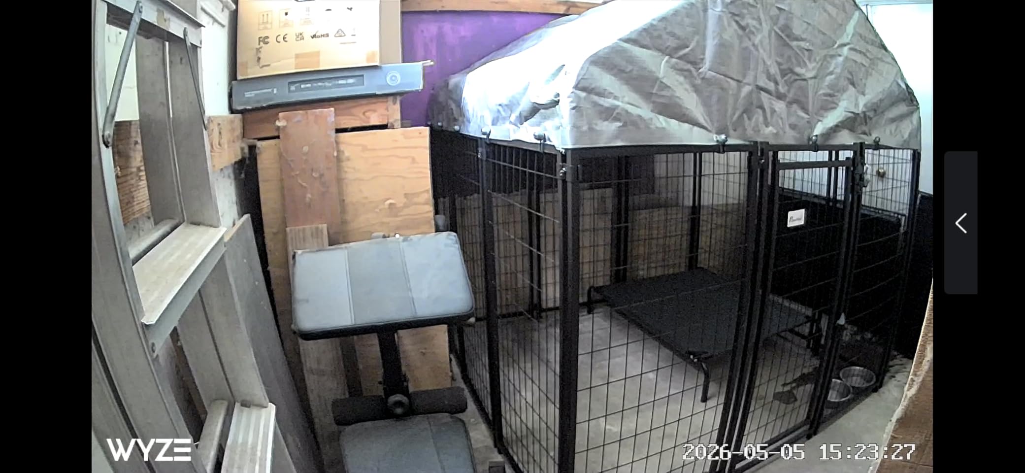 PawHut Outdoor Dog Kennel with Roof, 6' x 6' x 6' Heavy Duty Welded Wire Dog Playpen Enclosure with Escape-Proof Lock, UV-Resistant & Waterproof Cover, for Large Dogs, Chickens, Ducks, Silver customer photo 1