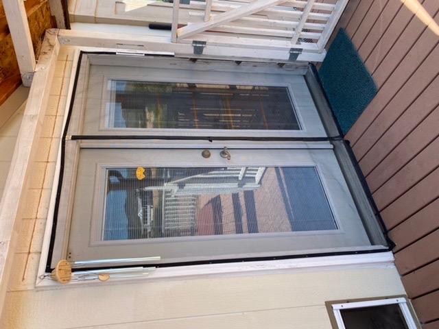 Yotache Retractable Screen Door, Aluminum Frame and Foldable Invisible Screen Mesh for Single Front/Back Patio Sliding Doors, Magnetic Closure, Reversible Left/Right Opening customer photo 2