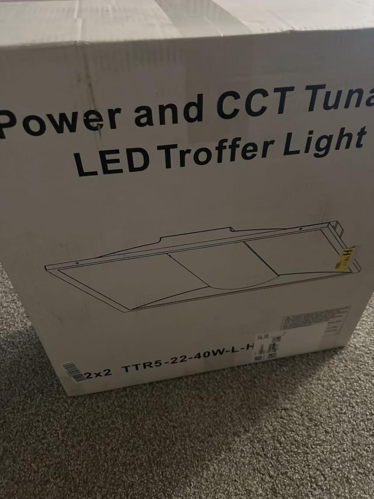 2x4 FT LED Center Basket Troffer Panel Light Drop Ceiling Fixture | Dimmable 72/60/50/40/30W, 5CCT Color Tunable 3000K-6500K 120-277V-ETL Qualified 4-Pack customer photo 2