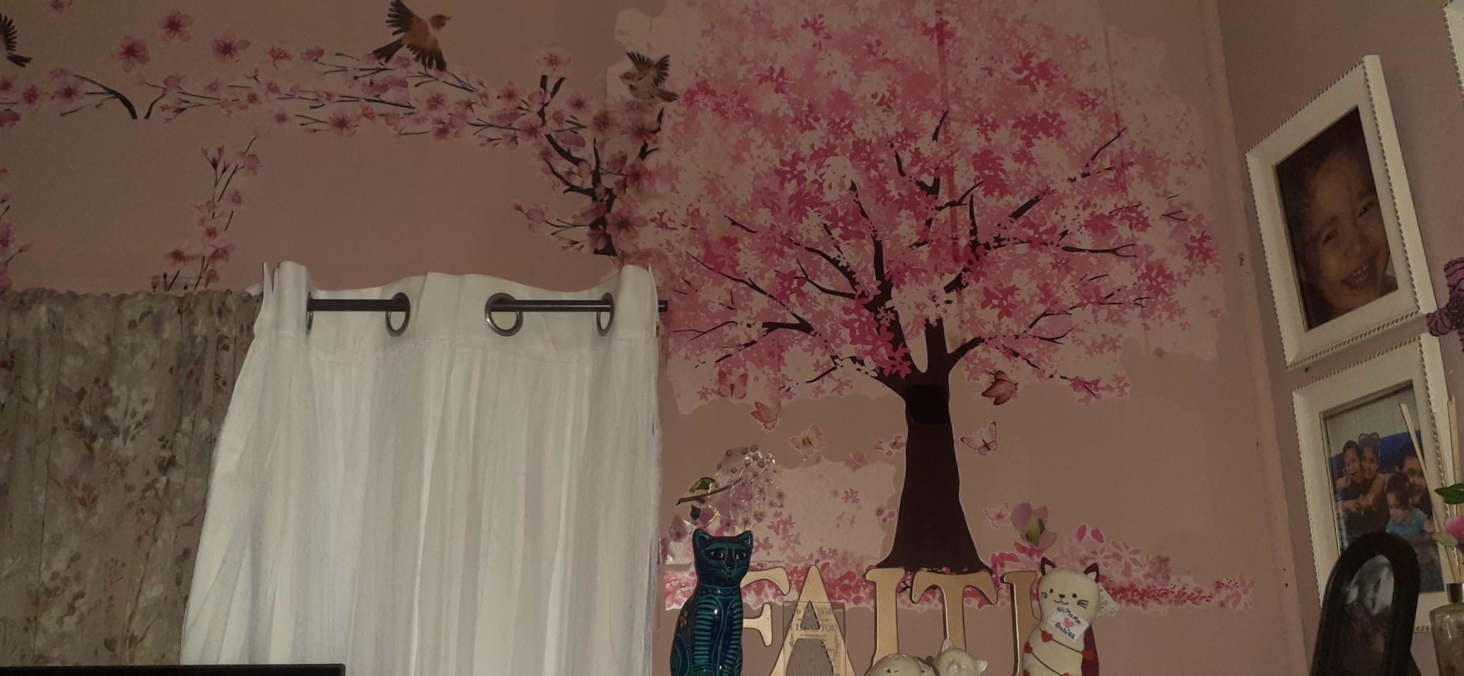 Runtoo Large Cherry Blossom Tree Wall Decals Peel and Stick Pink Floral customer photo 1